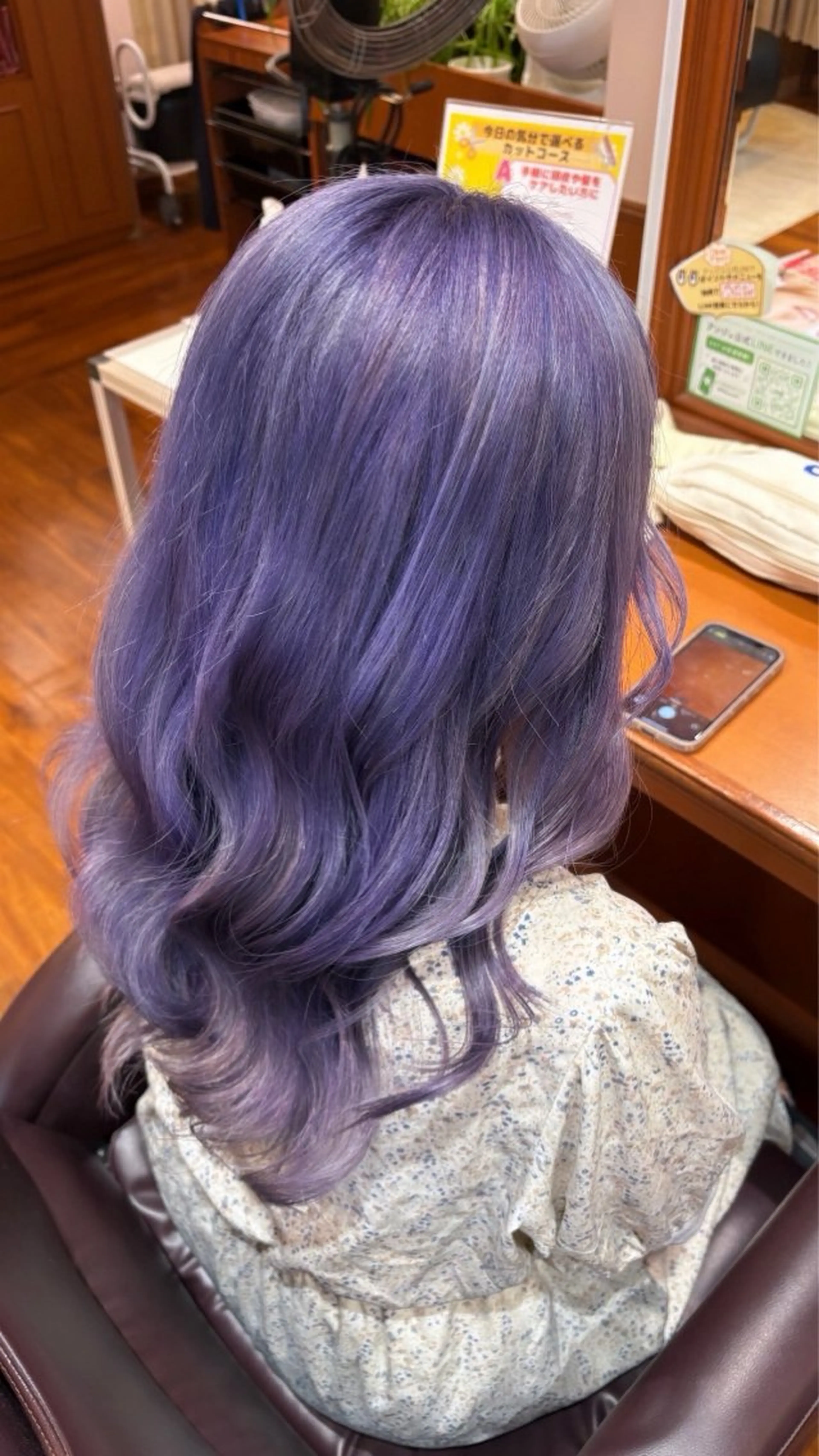 ロング カラー ブルーカラー 透明感カラー ラベンダーカラー Haruka ハルカのヘアスタイル