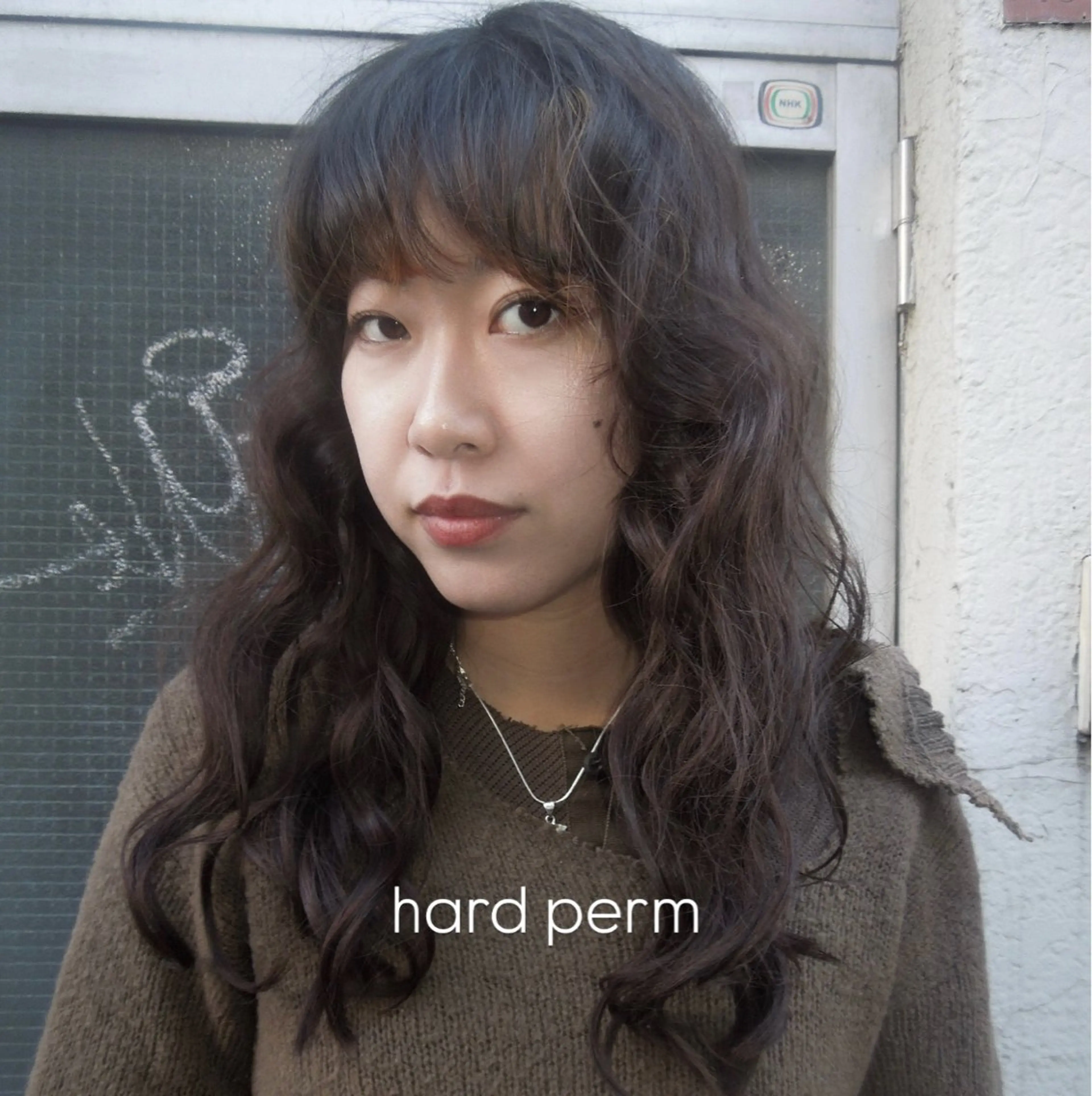 ミディアム カラー パーマ カット ヘアカラー パーマ タマキ/似合わせ カット/Wカラーのヘアスタイル