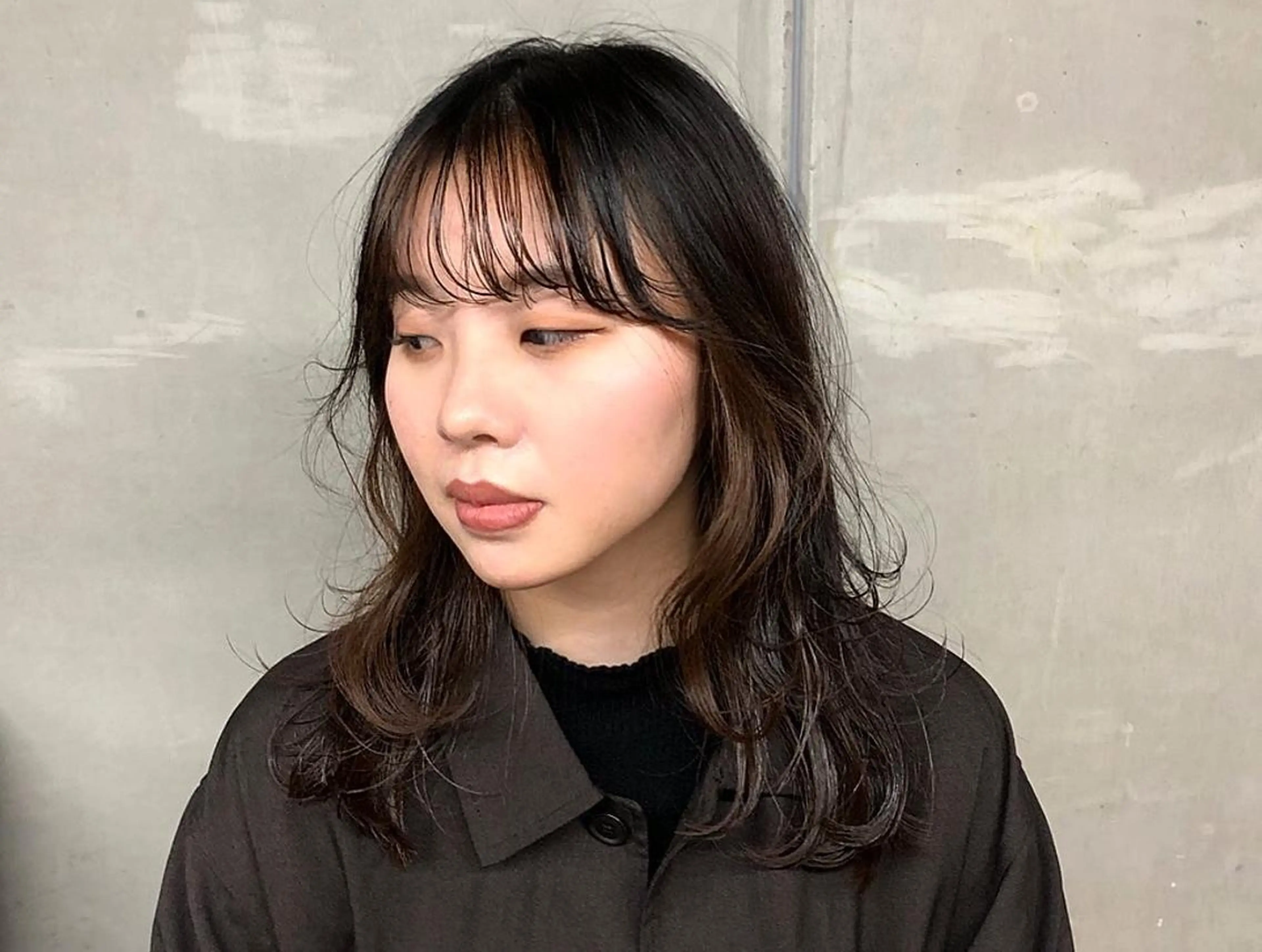 セミロング カラー パーマ ヘアアレンジ BRUNTJET所属・MAEDA MADOKAのヘアスタイル