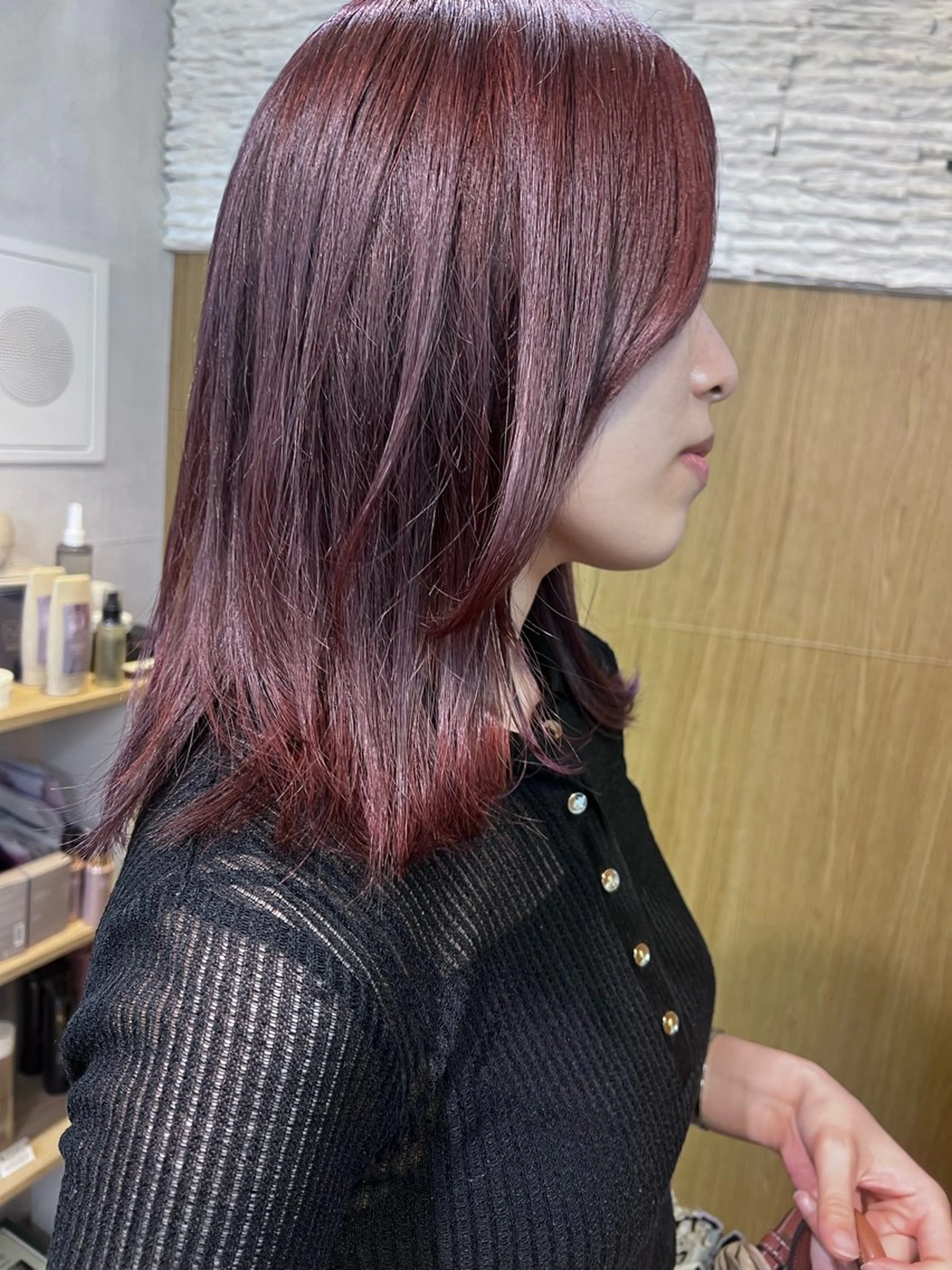 セミロング ひなこ♡艶カラー/ ベージュ🤍オリーブのヘアスタイル