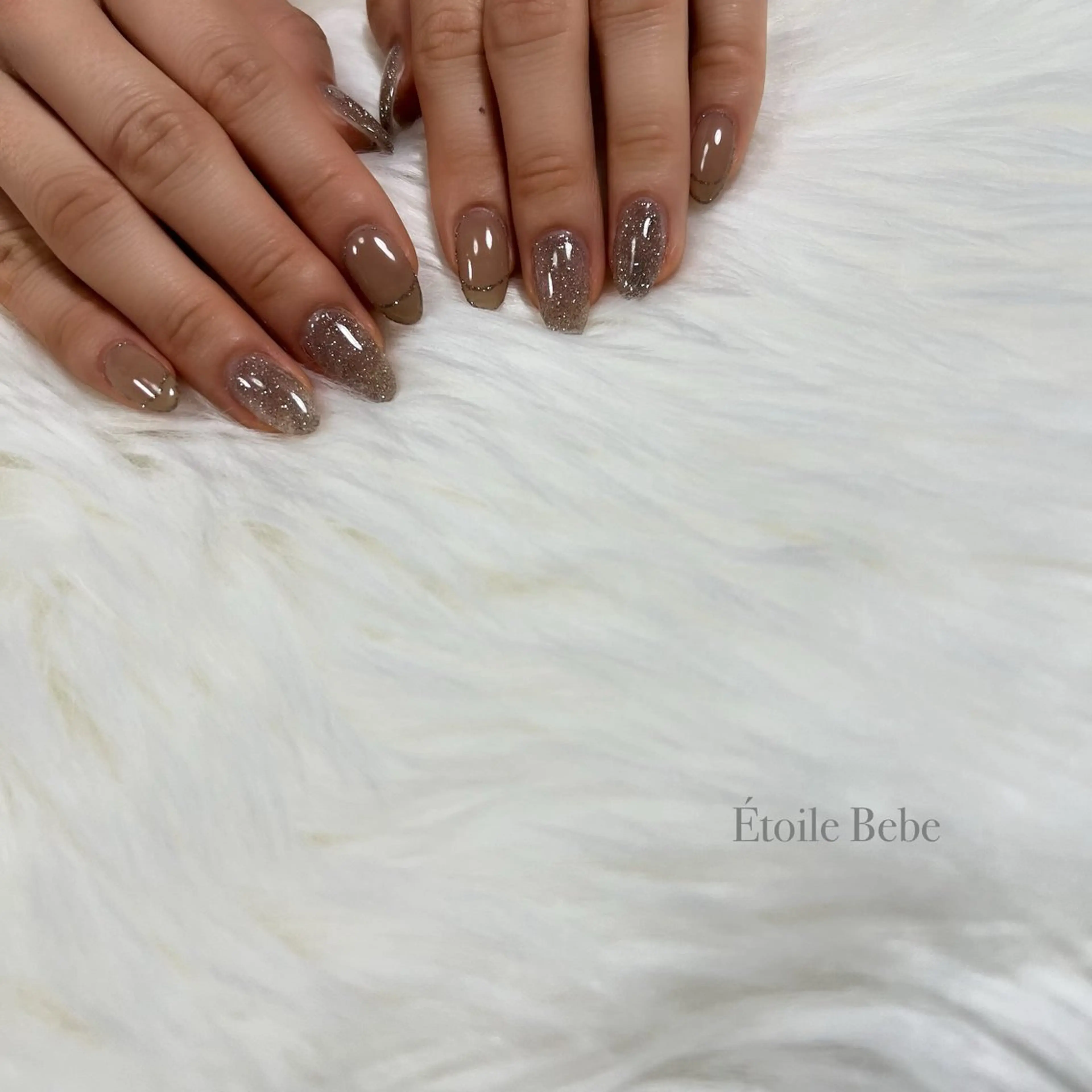 ネイル フラッシュネイル ニュアンスネイル Étoile Bebeのネイルデザイン