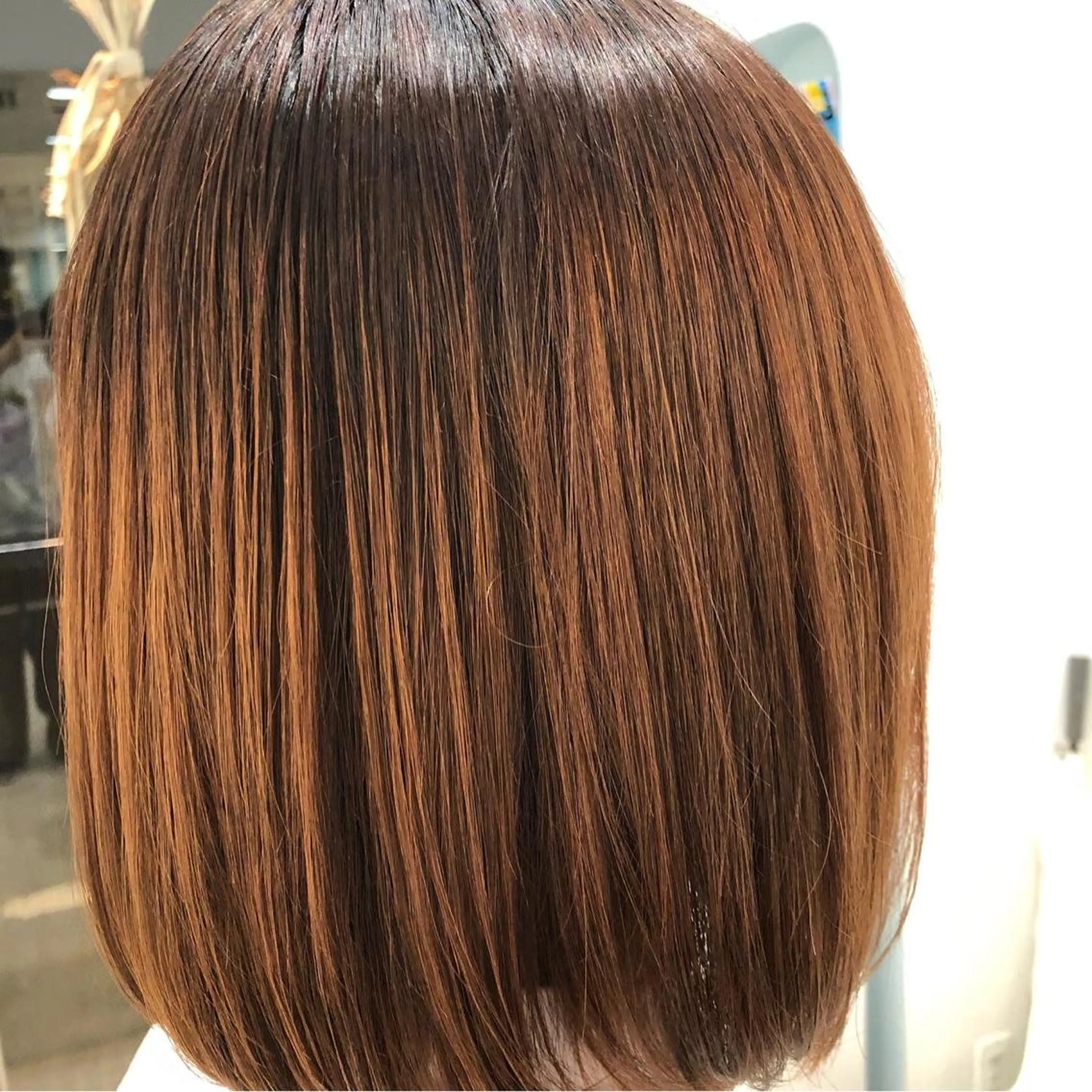 ミディアム 縮毛矯正 堀井 凌平のヘアスタイル