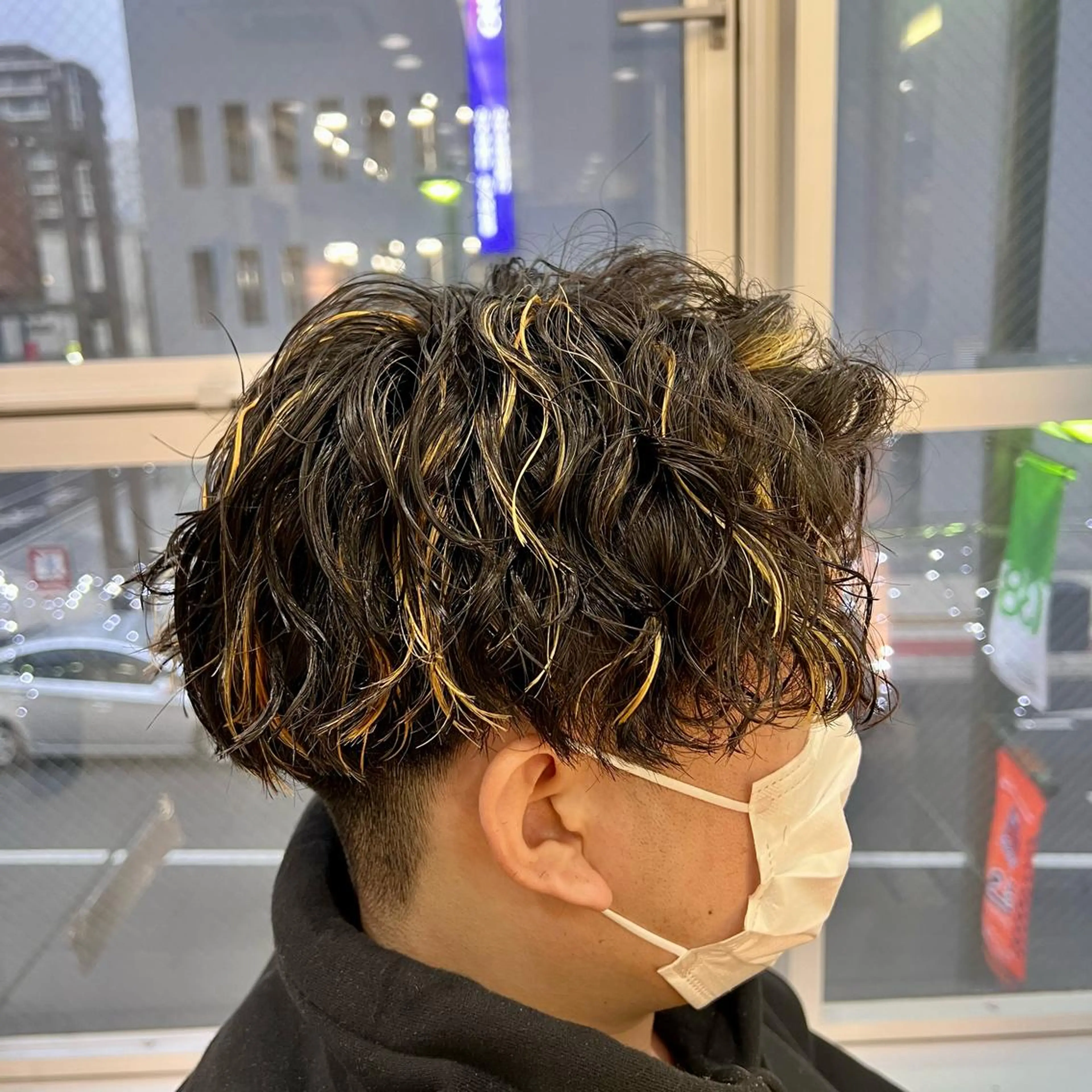 カラー パーマ メンズ カット ヘアカラー パーマ アグヘアーシータ所属・🤩メンズカット/ パーマ山本🤩のヘアスタイル