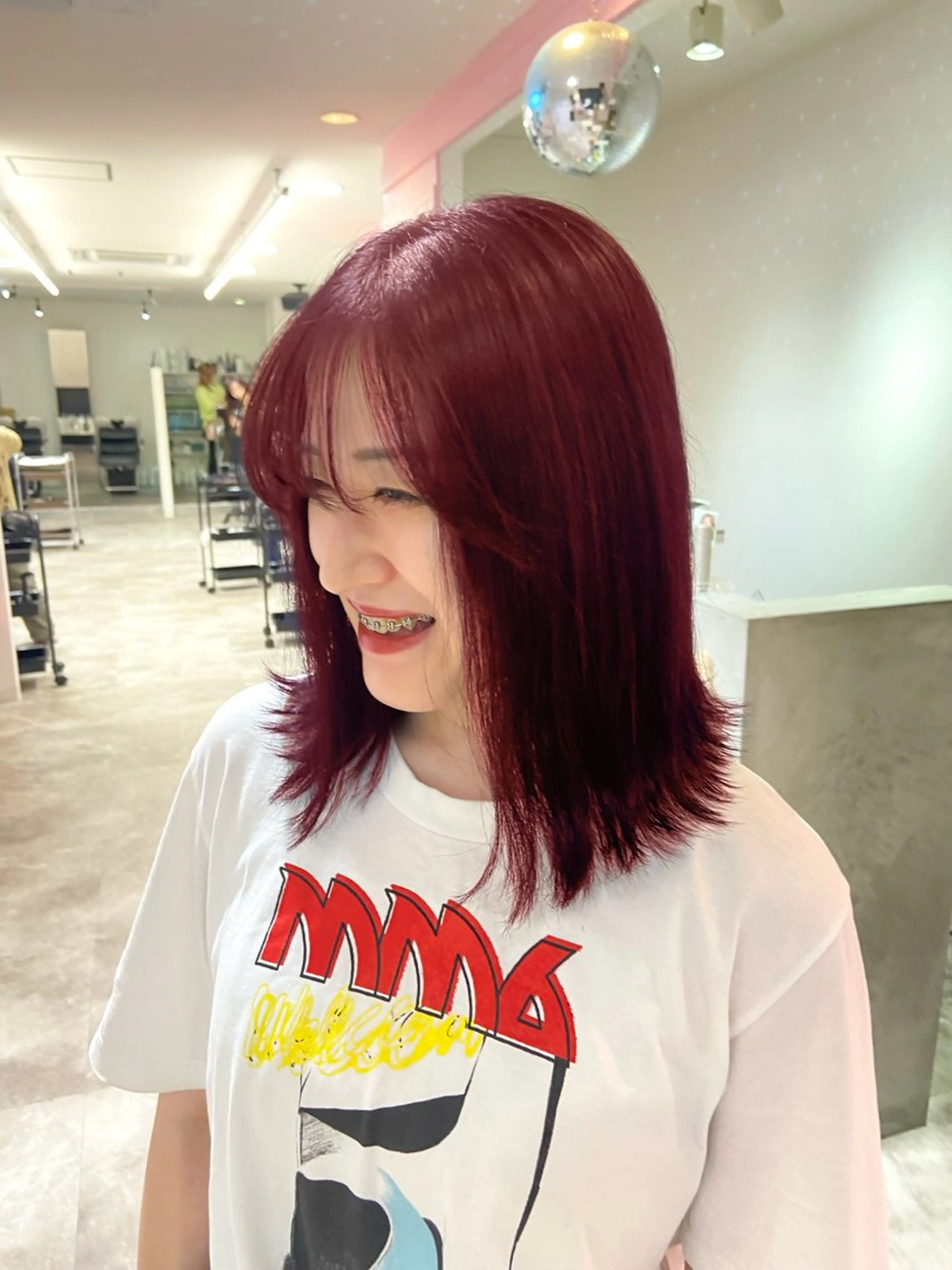 ミディアム カラー ヘアアレンジ 似合わせ暖色のプロ/ ニュアンスカラー🍊のヘアスタイル