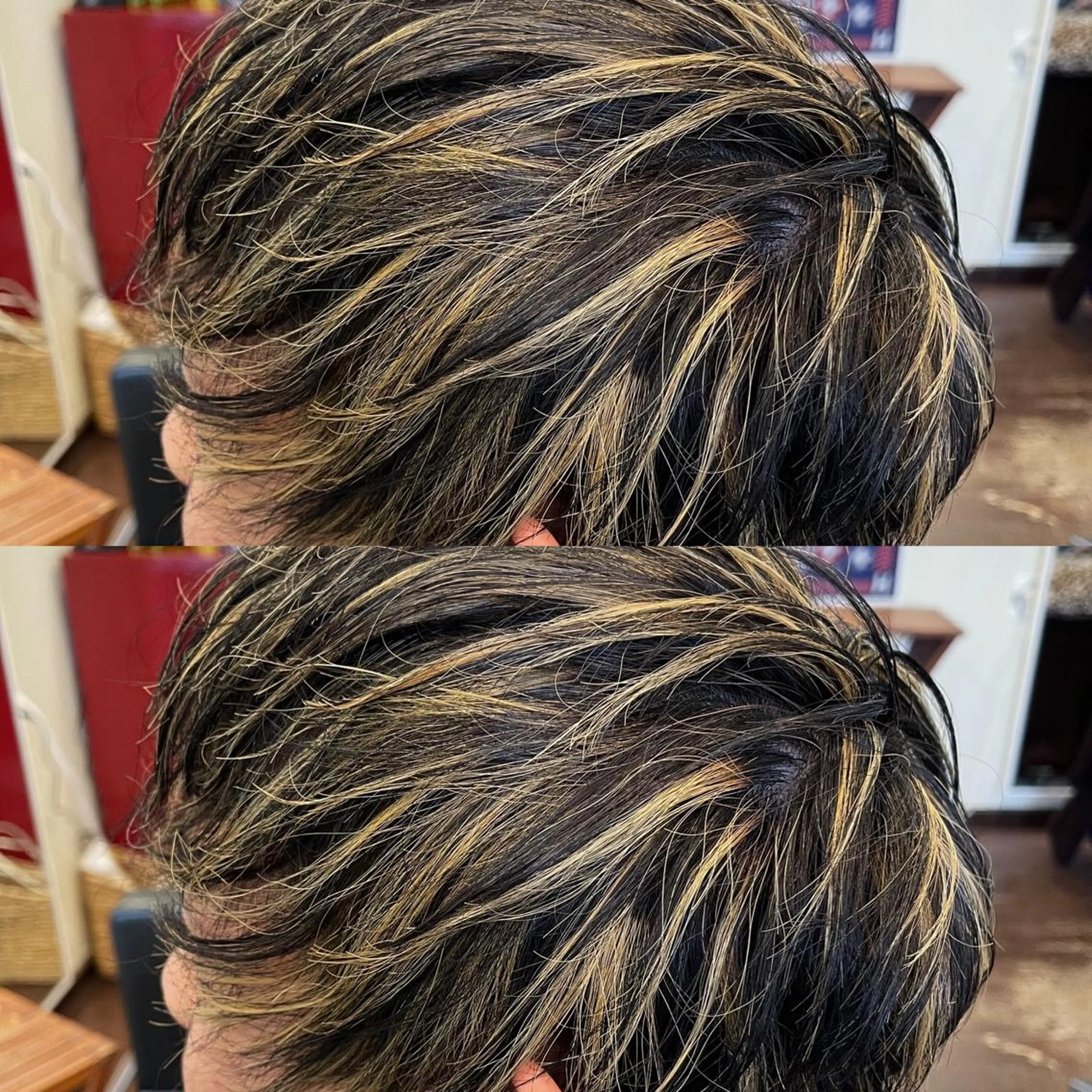 ショート カラー メンズ メンズハイライト ハイライトカラー ハイライト peakshair所属・北堀江メンズパーマ 特化◎下村悠人のヘアスタイル