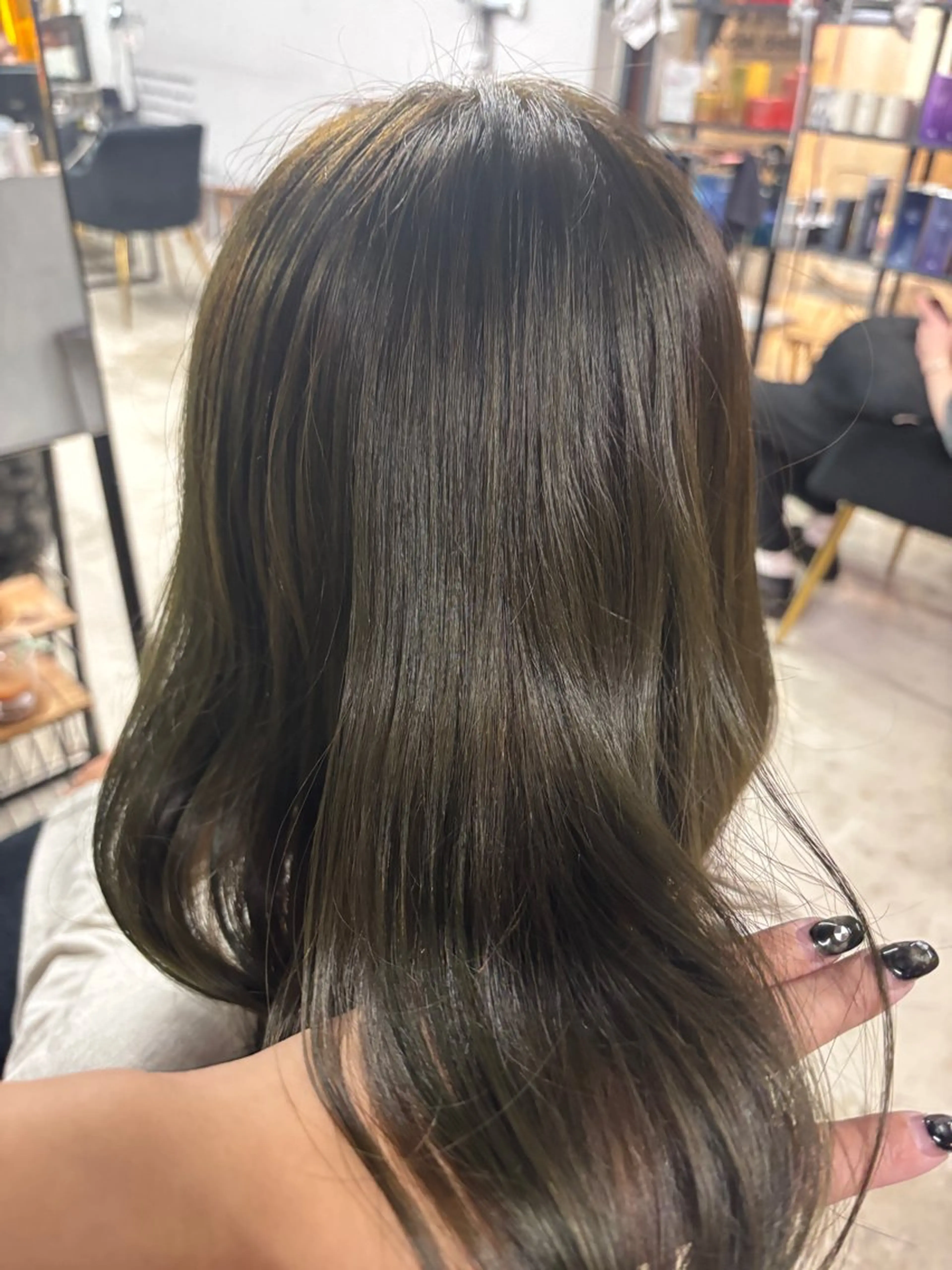 ミディアム ヘアカラー 透明感カラー🫧 Rico💗空き🈶のヘアスタイル