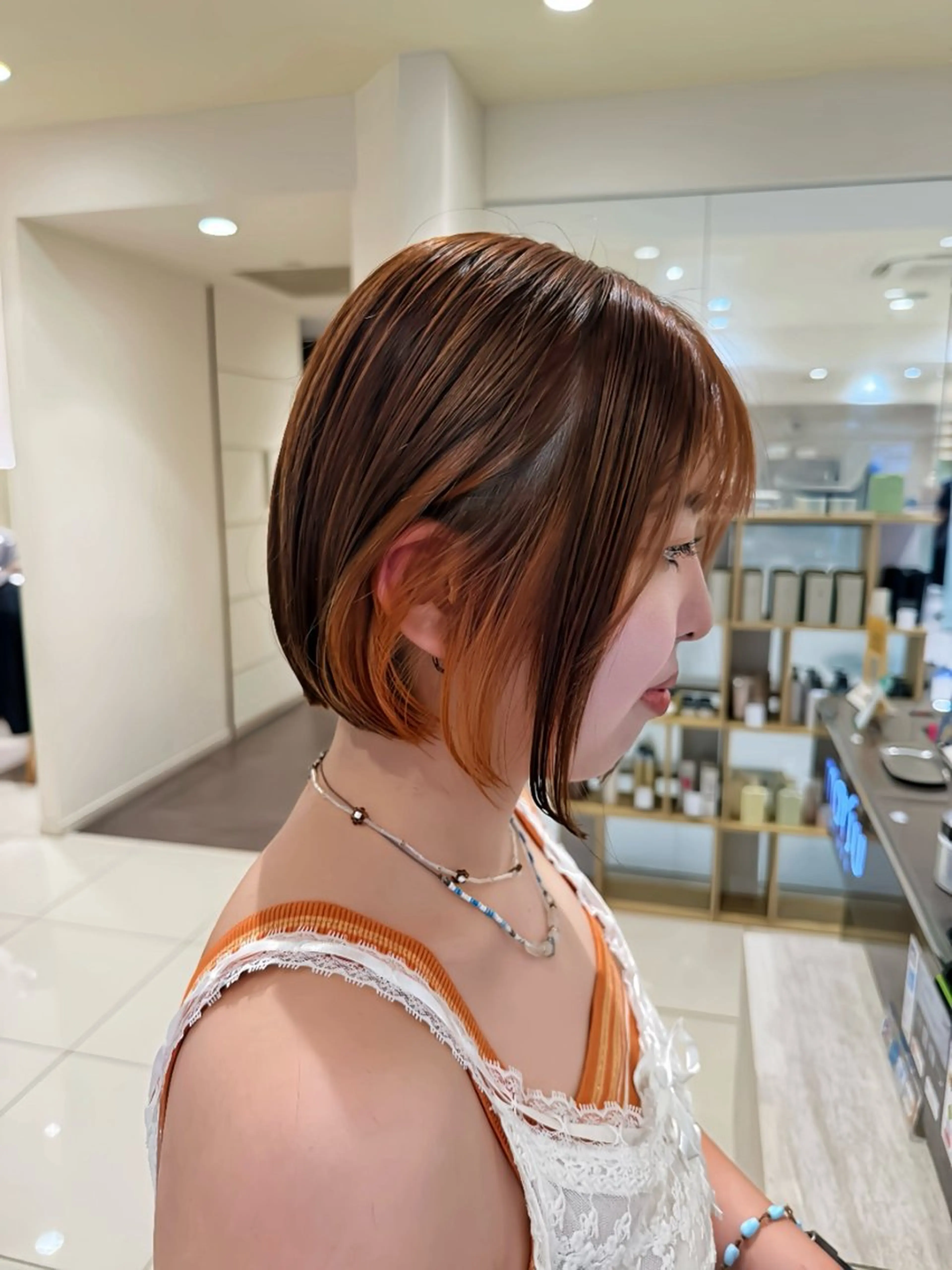 ✨大人気インナーカラー✨＆ケアブリーチ＆Aujuaトリートメント（全体カラー含む）の写真