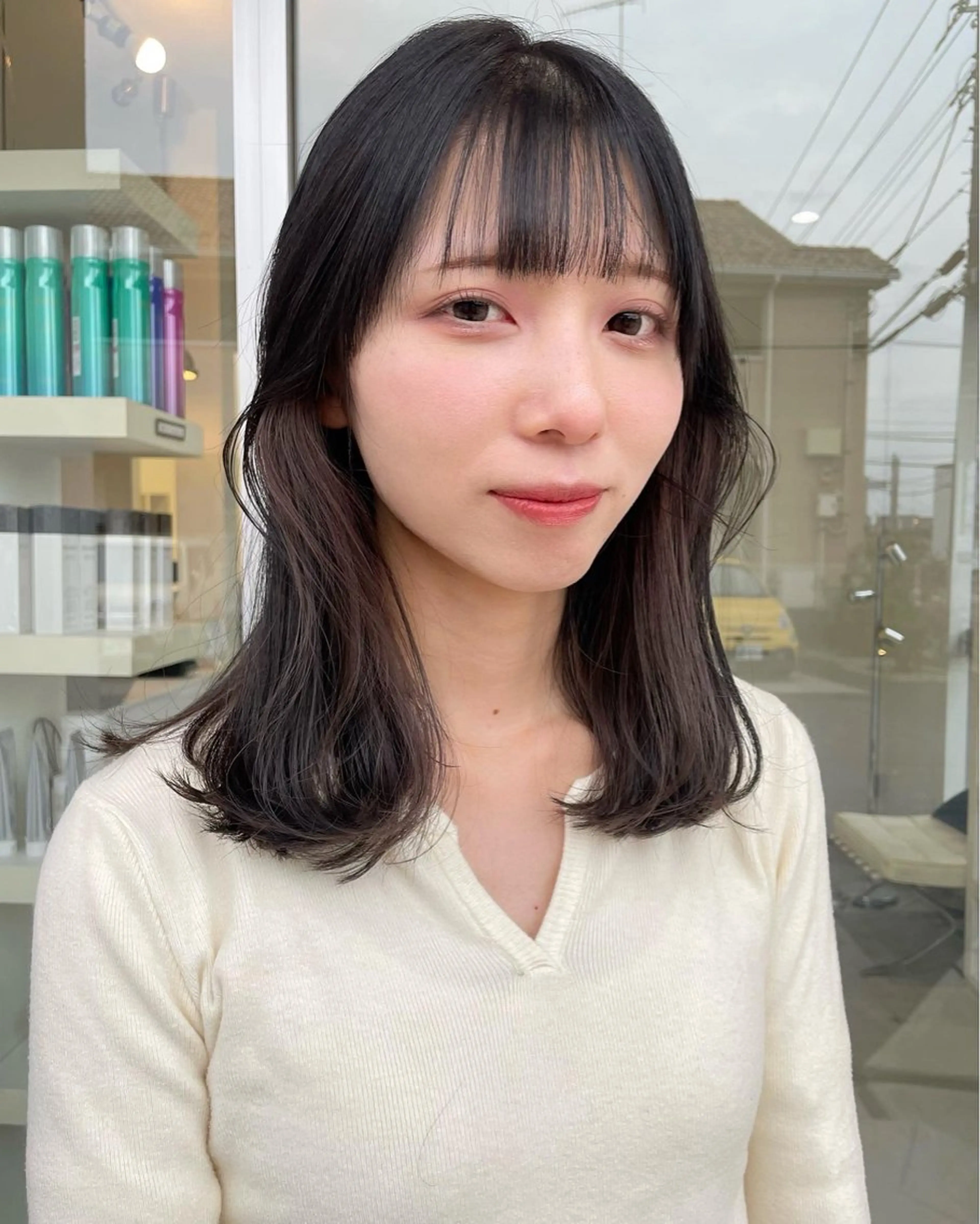 セミロング カラー ヘアカラー mir所属・柿沼 未夢のヘアスタイル