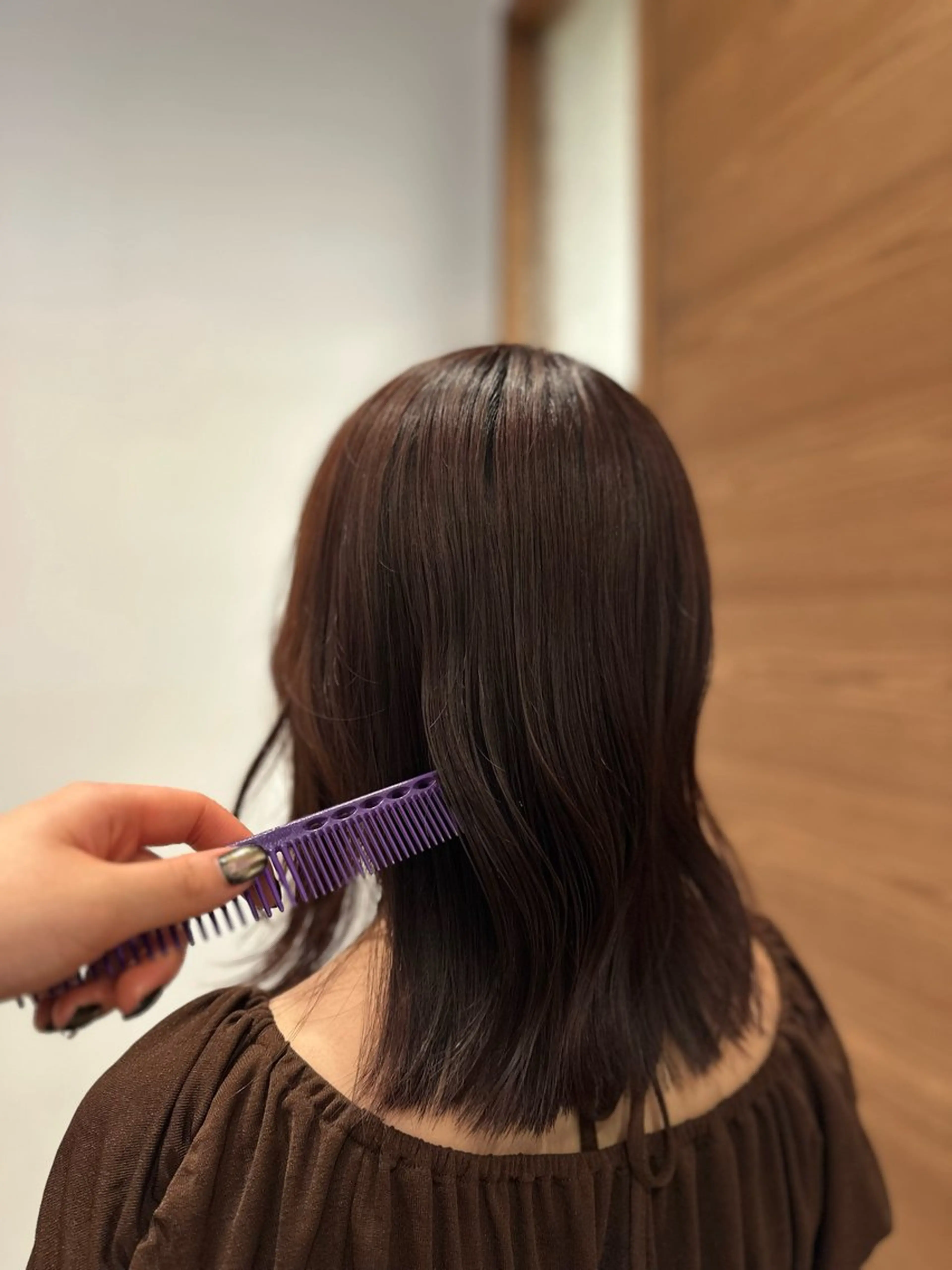 カラー ボルドーカラー レッドカラー Reina 札幌美容師のヘアスタイル