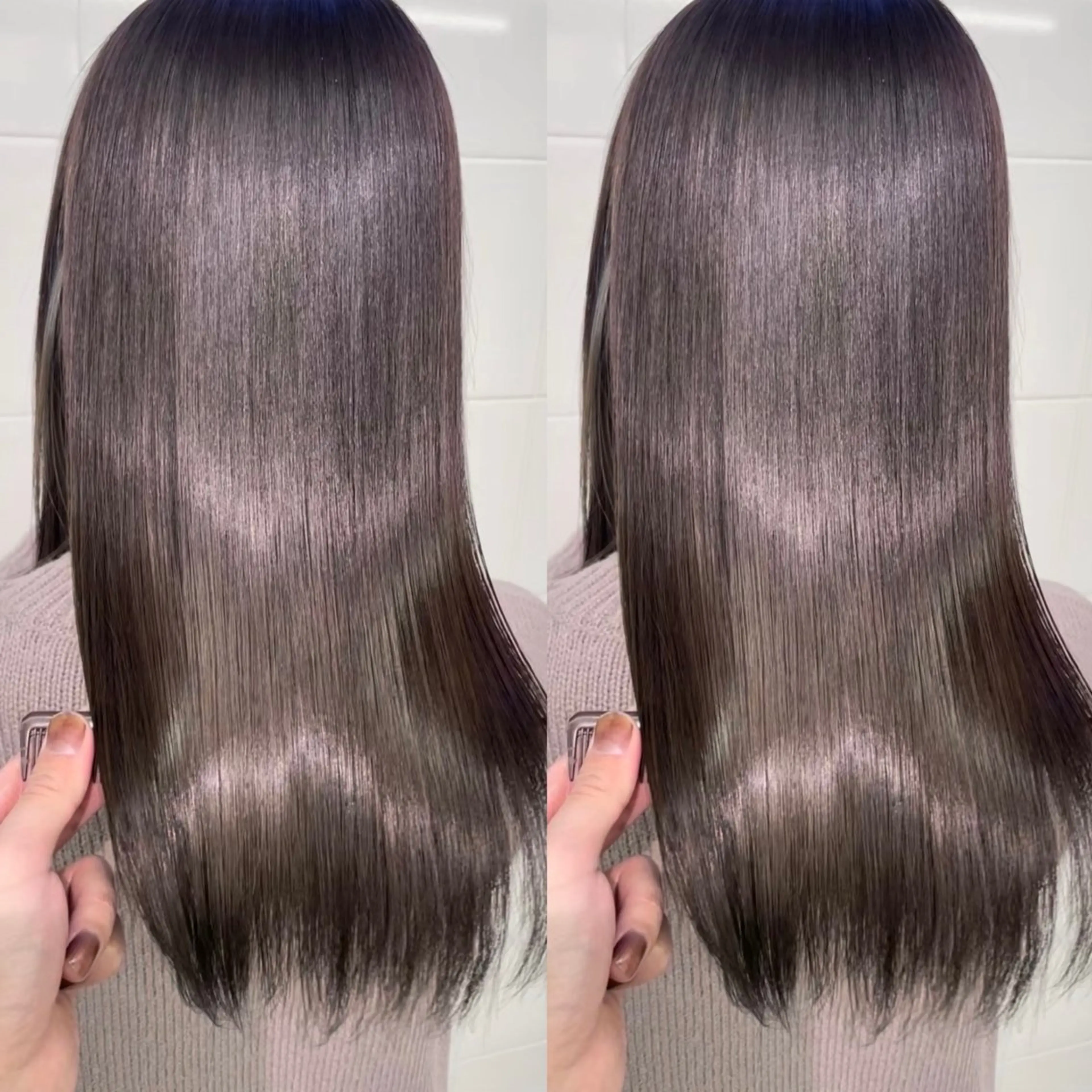 💛圧倒的人気No.2💛カット＋ケアカラー＋髪質改善ＴＲ_¥15000の写真