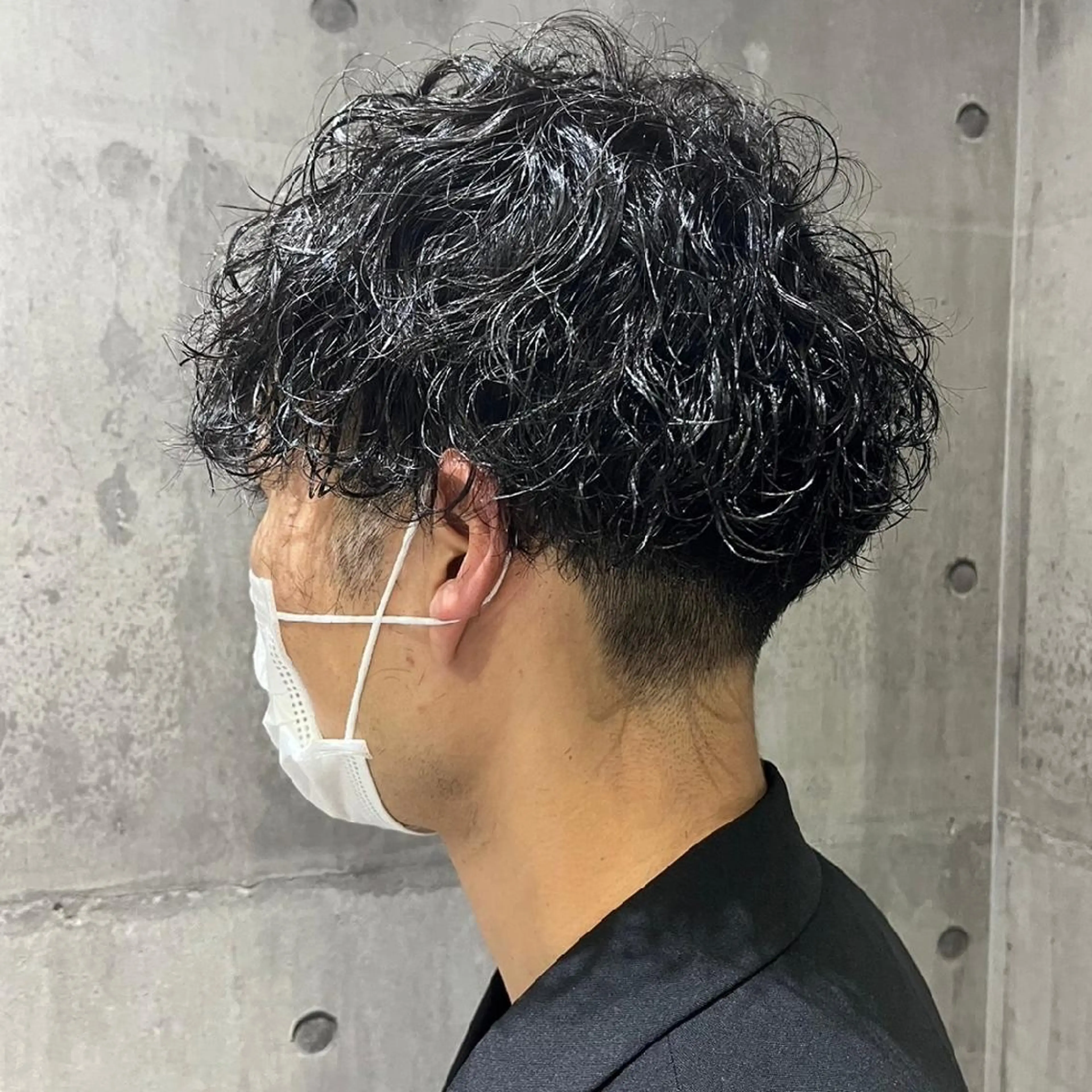 パーマ ショート メンズ 高橋嵐 プラスイズムヴェレンのヘアスタイル