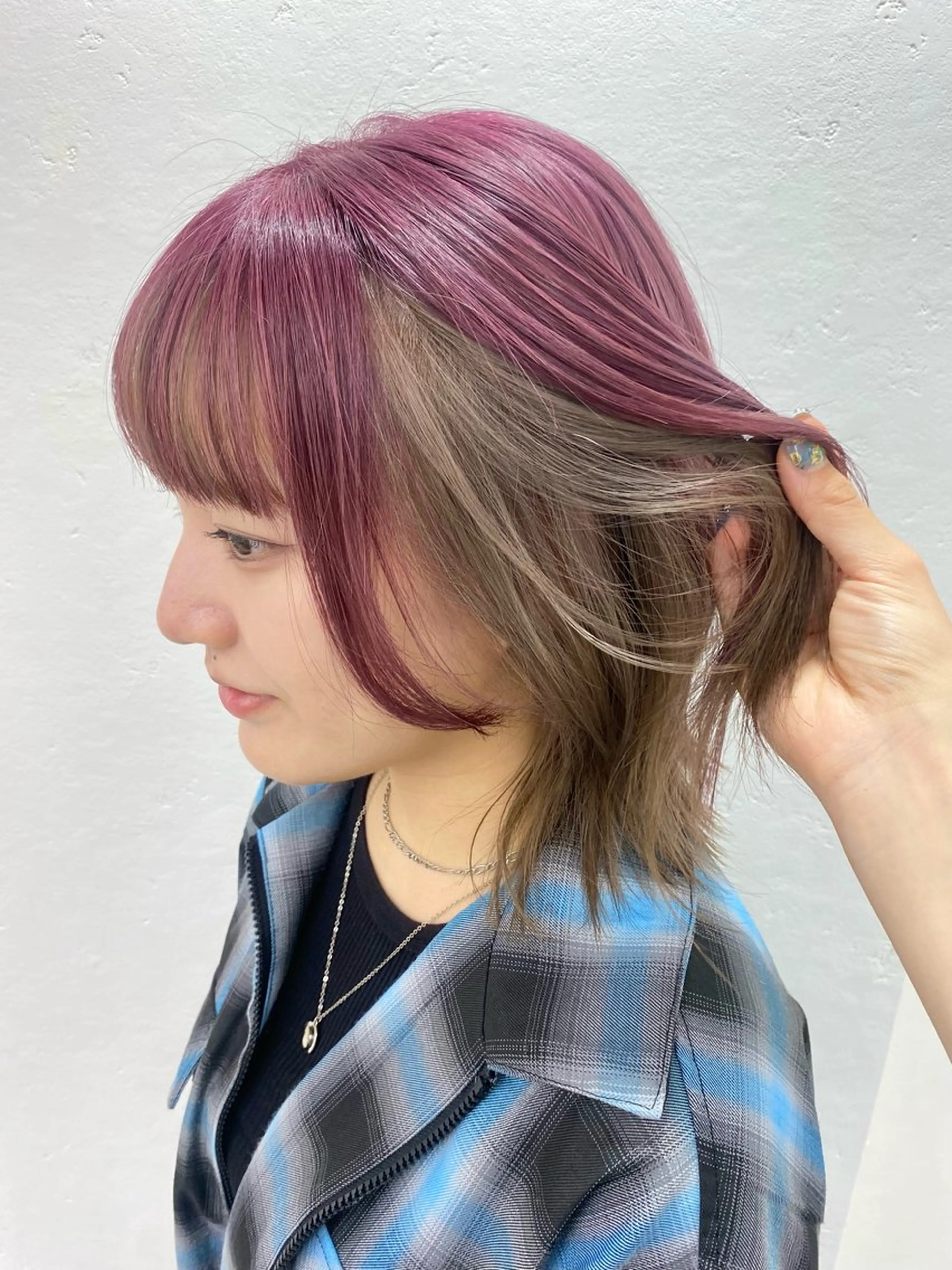 ミディアム カラー ヘアカラー トリートメント 銀座 キュアリスト/ nanaco🦔のヘアスタイル