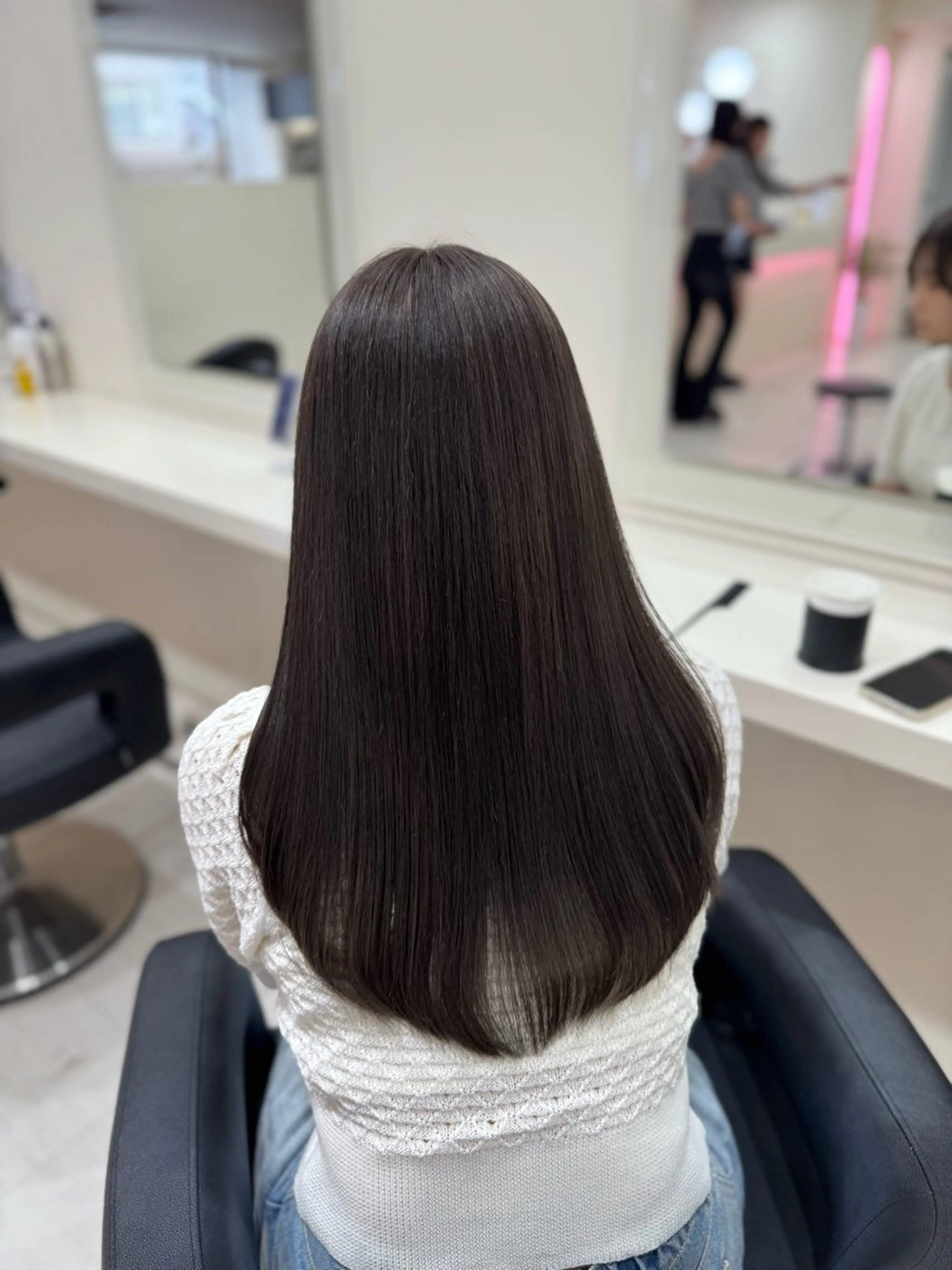 ロング カラー ヘアカラー 🤍韓国大人っぽ ベージュMAI🤍のヘアスタイル