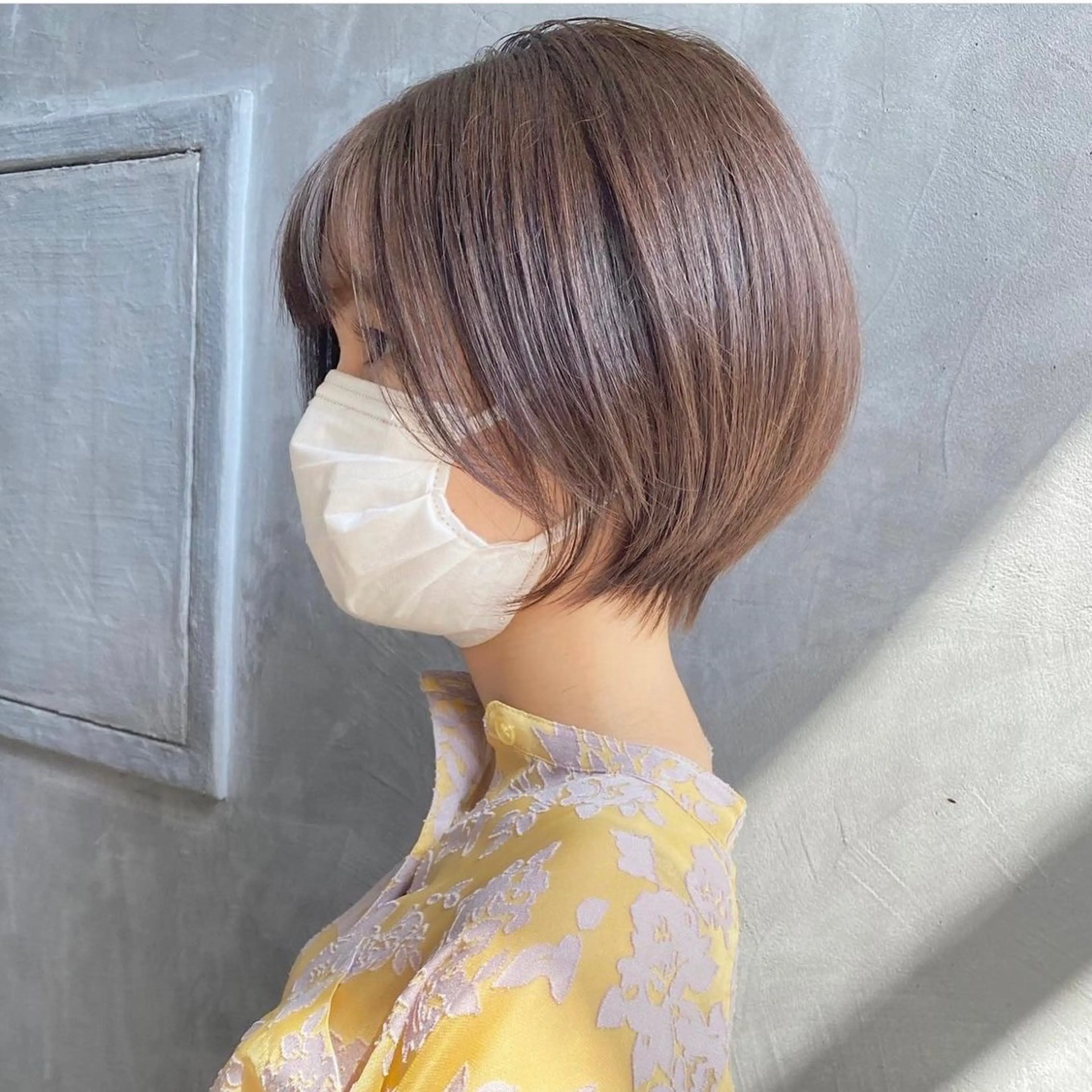 ショート カット ヘアカラー はまだ かんたのヘアスタイル