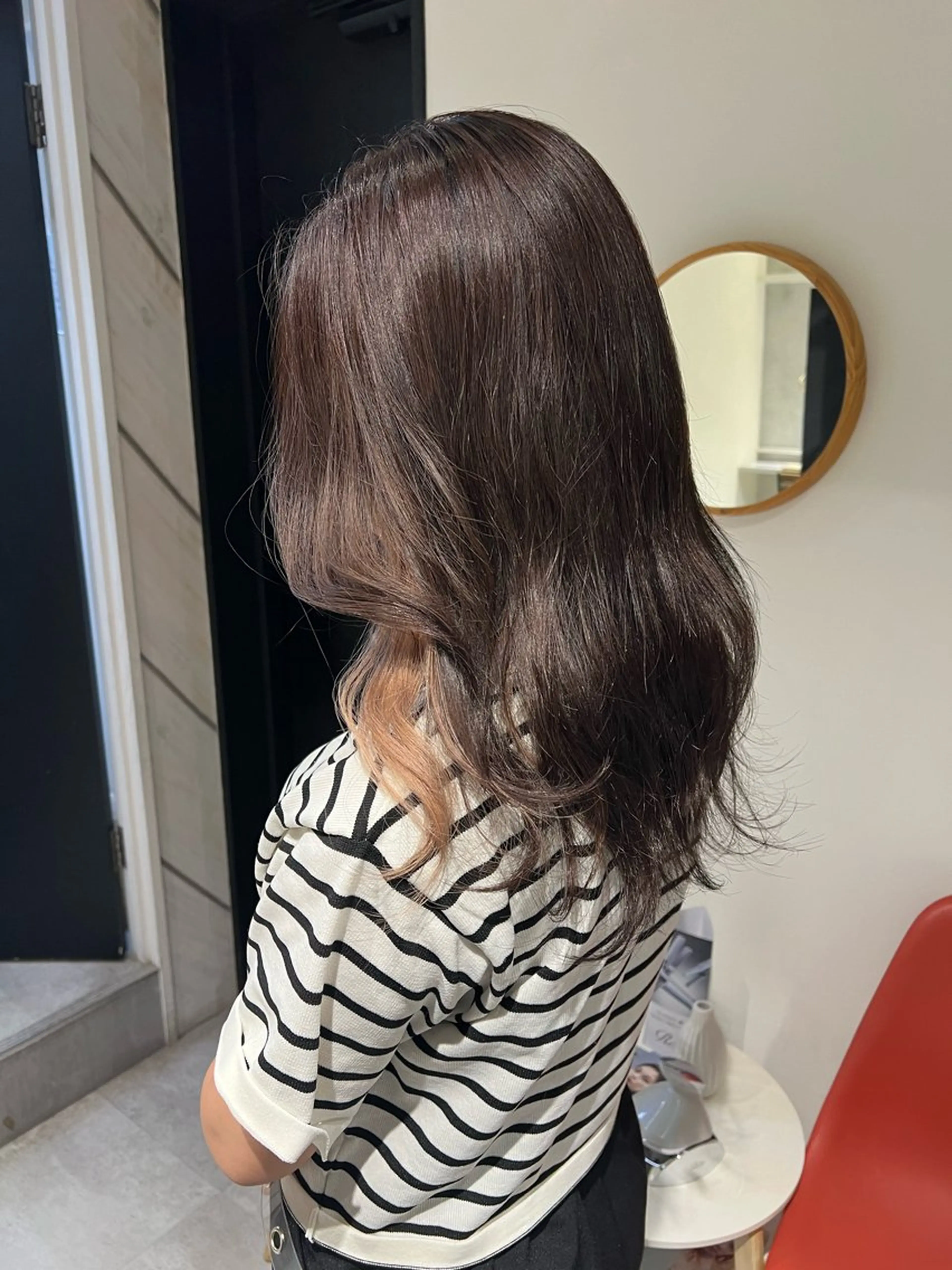 ミディアム カラー イヤリングカラー ayaka🫧 中明度カラーのヘアスタイル