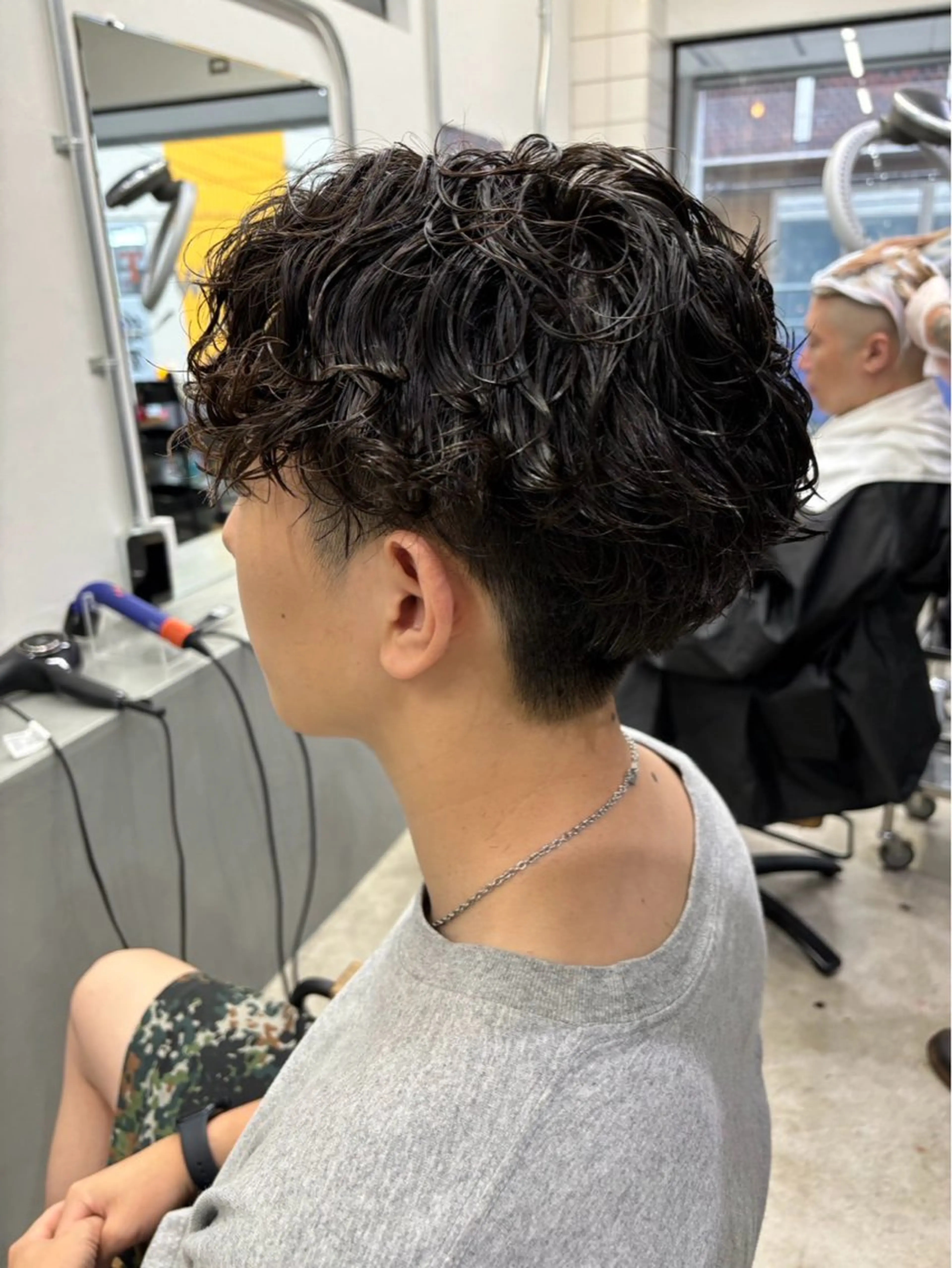 ショート パーマ メンズ カット パーマ メンズ専門サロン wokeのヘアスタイル