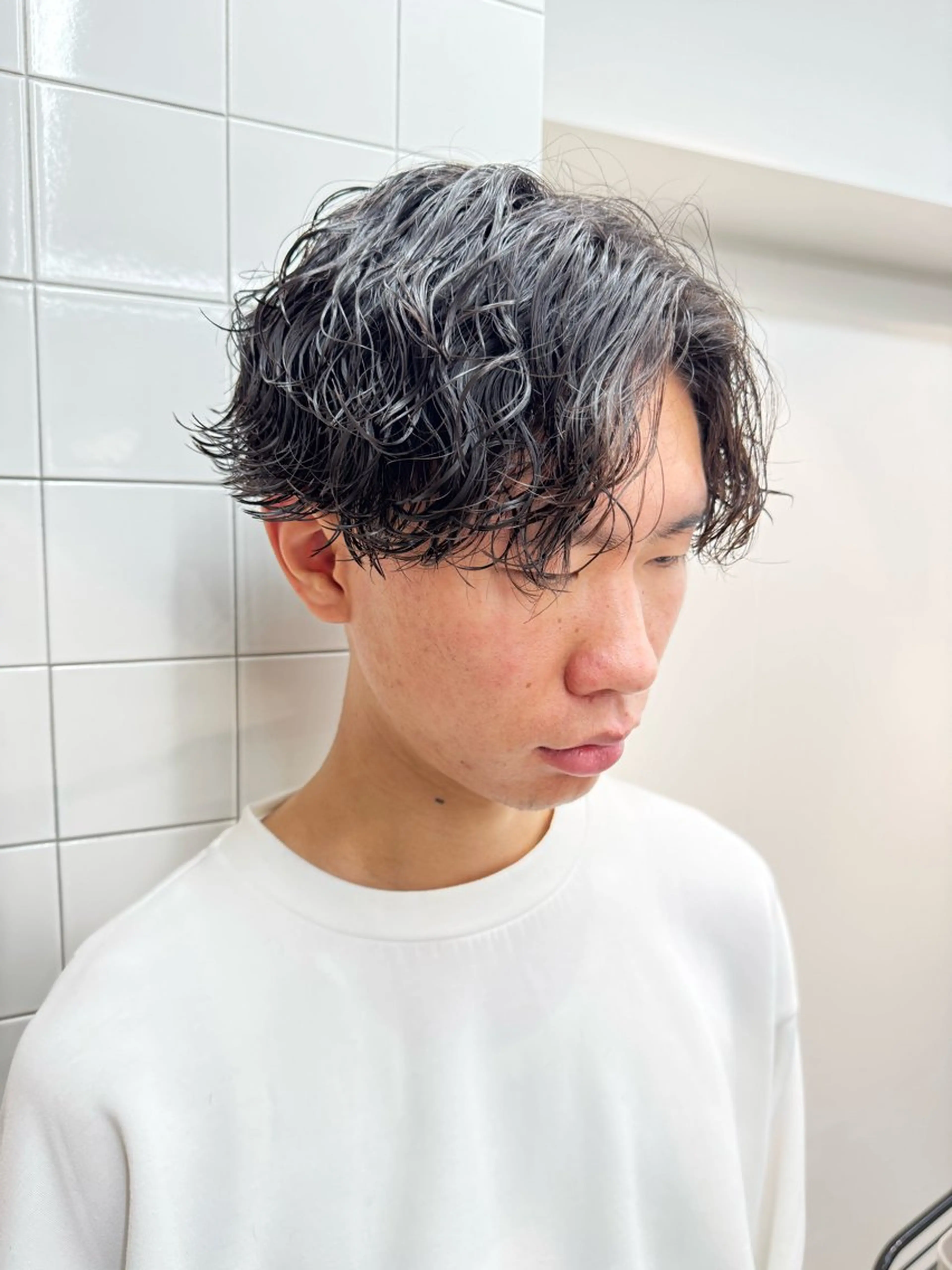 パーマ メンズ 波巻きパーマ カット パーマ 大宮メンズ特化/パー マ職人/小川藍人のヘアスタイル
