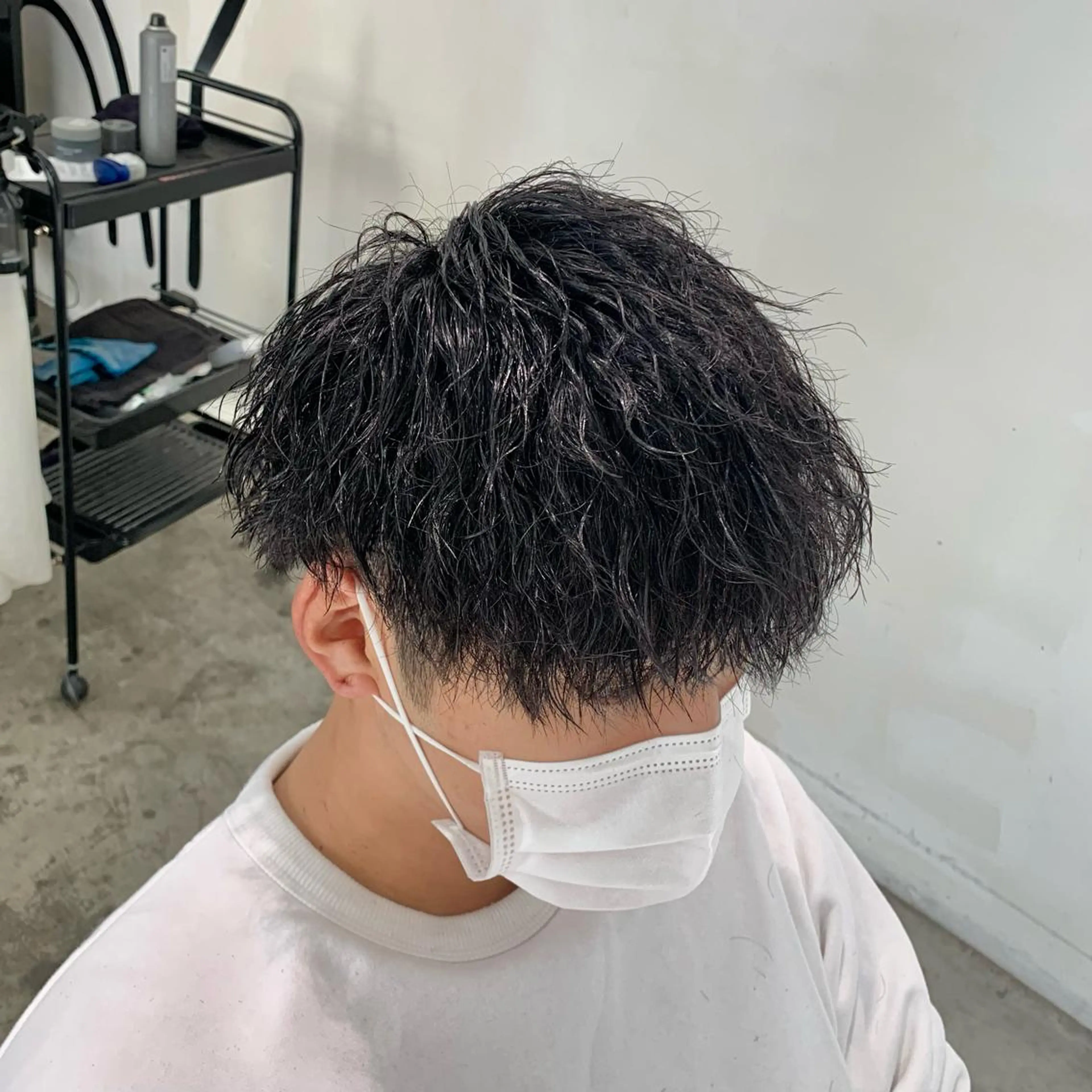 ショート パーマ メンズ カット パーマ メンズ特化美容師/ 藤戸 椋のヘアスタイル