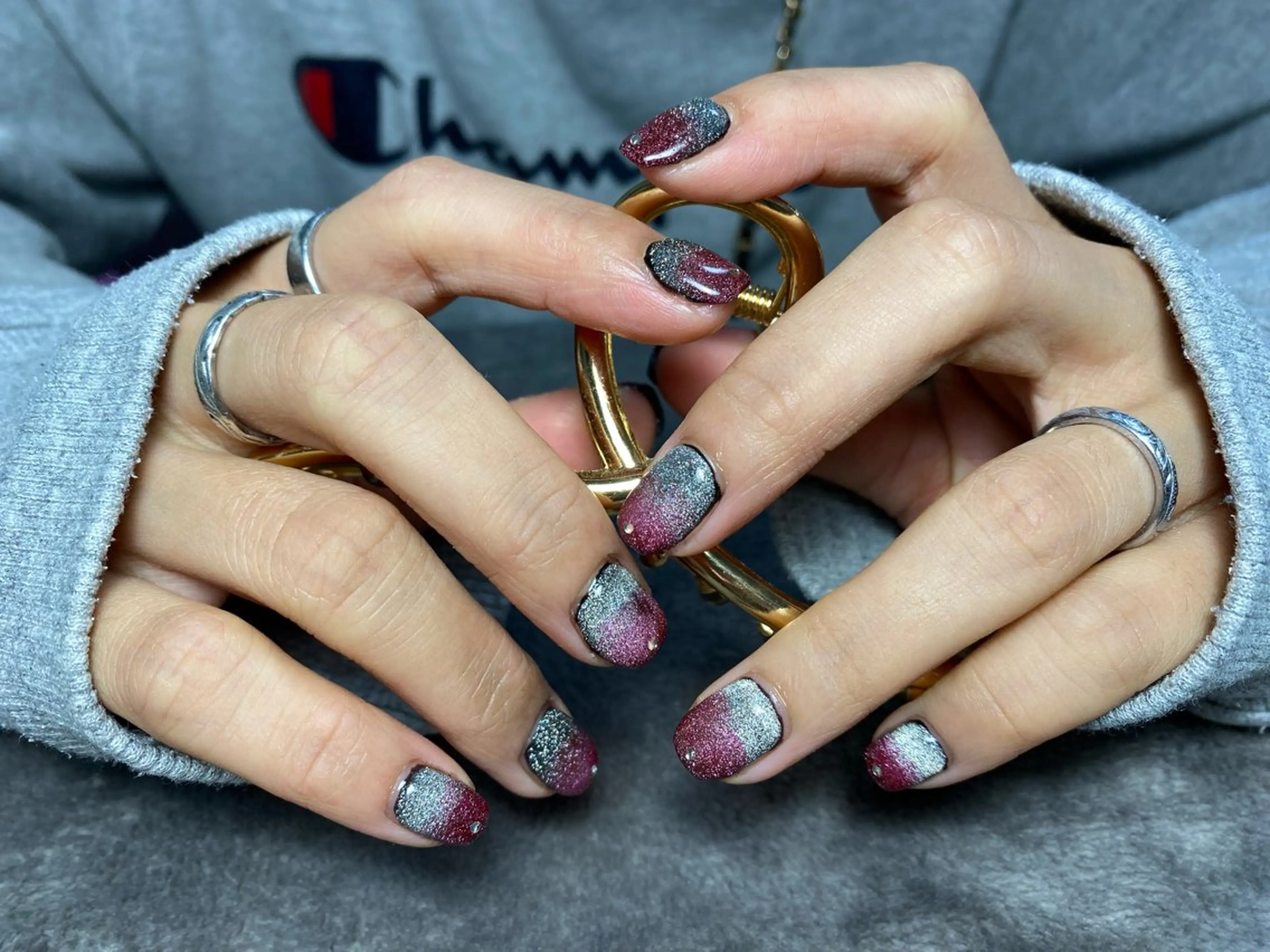 ネイル グラデーション マグネットネイル ハンドネイル STAR RIVER【スターリバー】所属・MIKI🌼STAR RIVER⭐️🌈のネイルデザイン