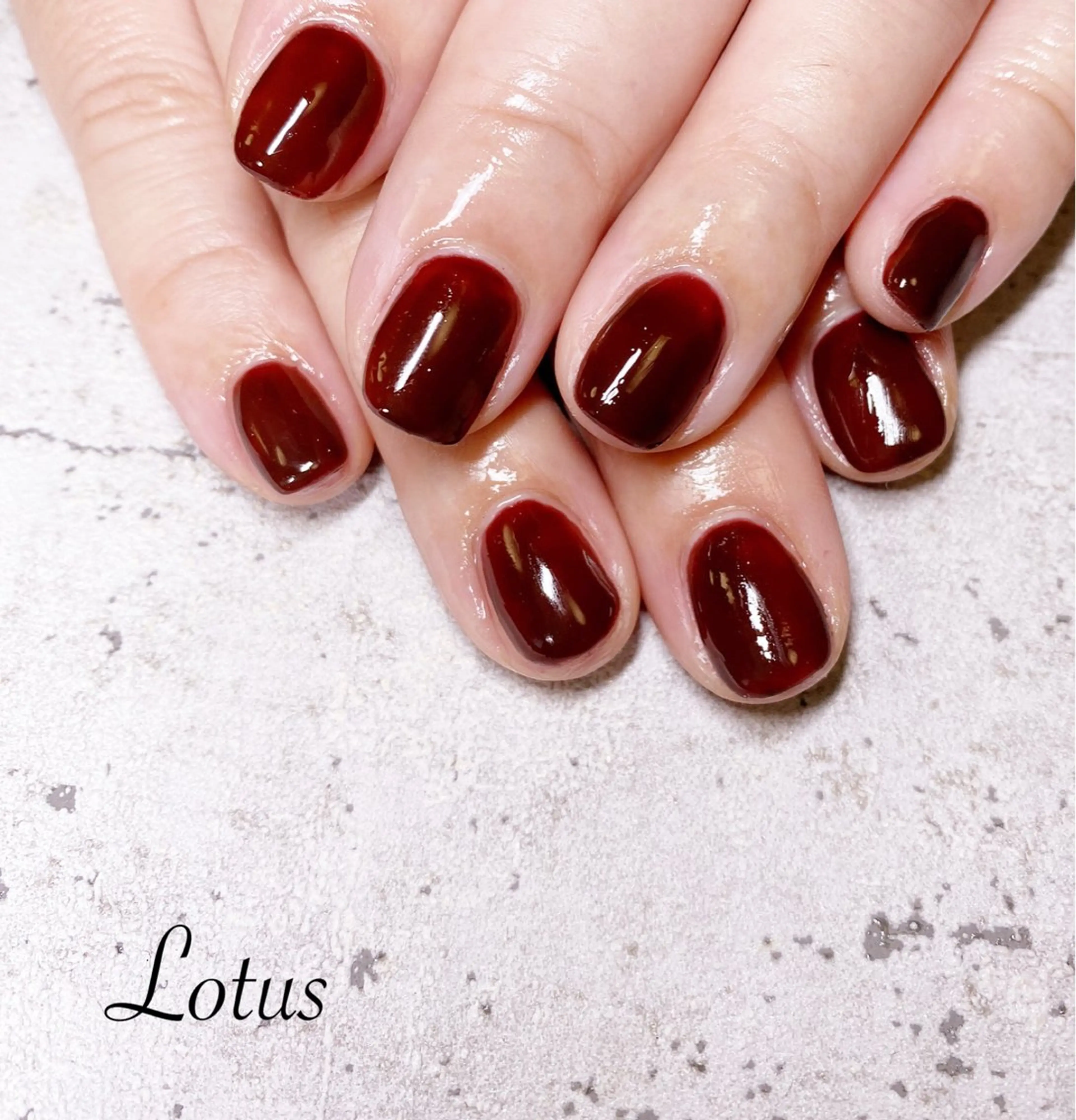 ネイル ワンカラーネイル ハンドネイル ハンドケア ネイル＆脱毛 Lotus🌸のネイルデザイン