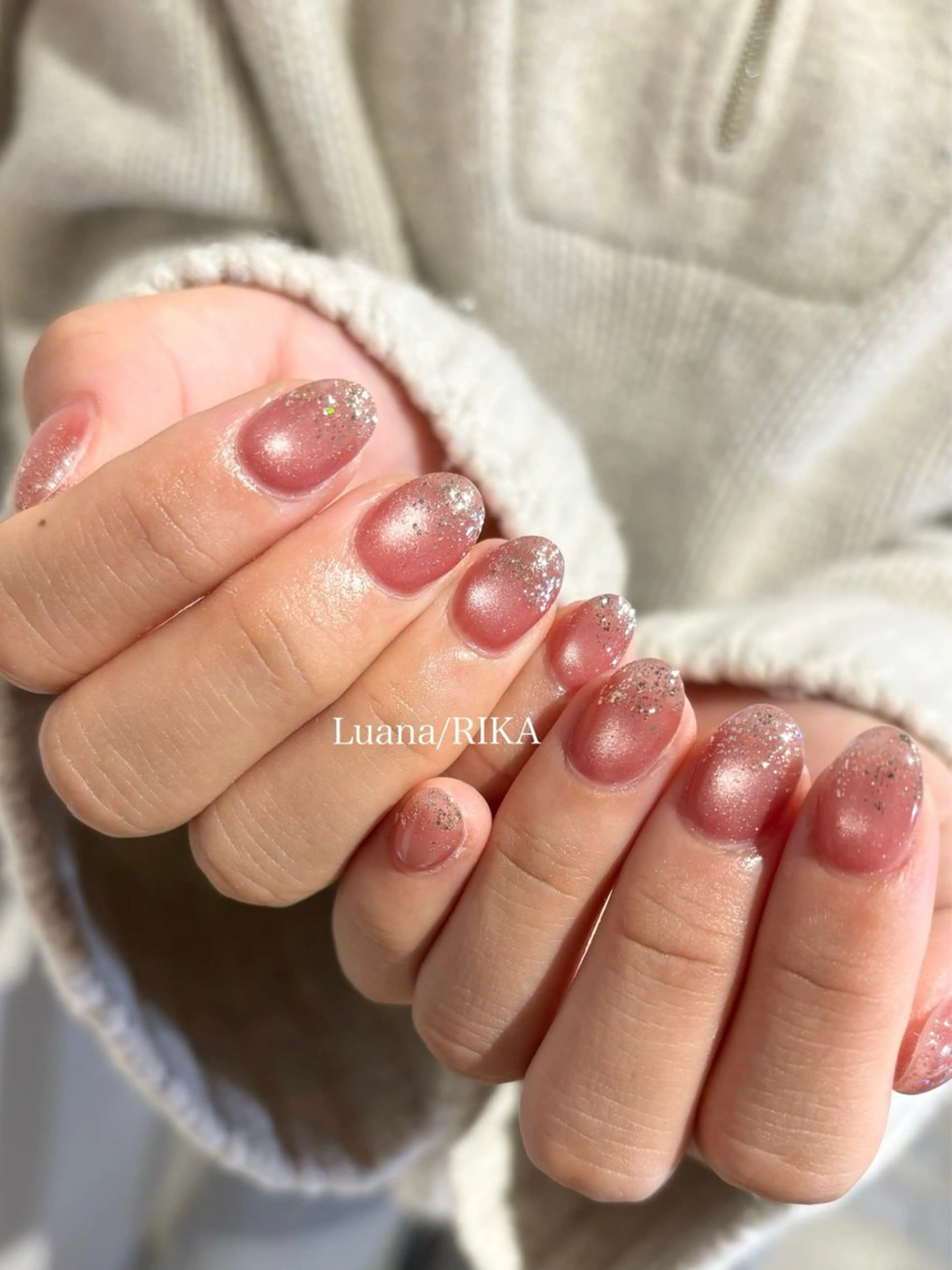 ネイル ニュアンスネイル ハンドネイル Nail Salon Luana Rikaのネイルデザイン