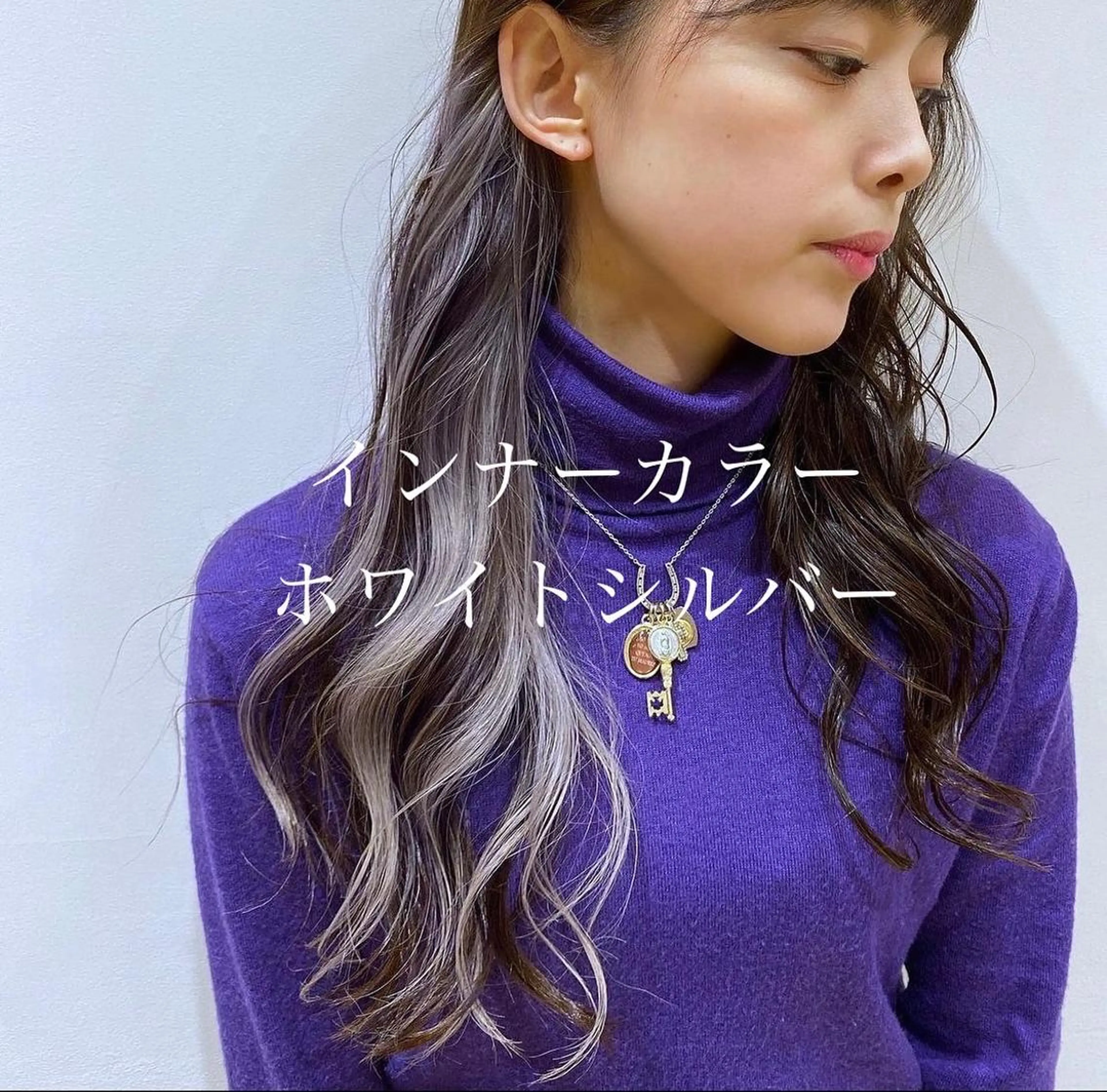ロング カラー デザインカラー/ ブリーチ/稲若健太郎のヘアスタイル