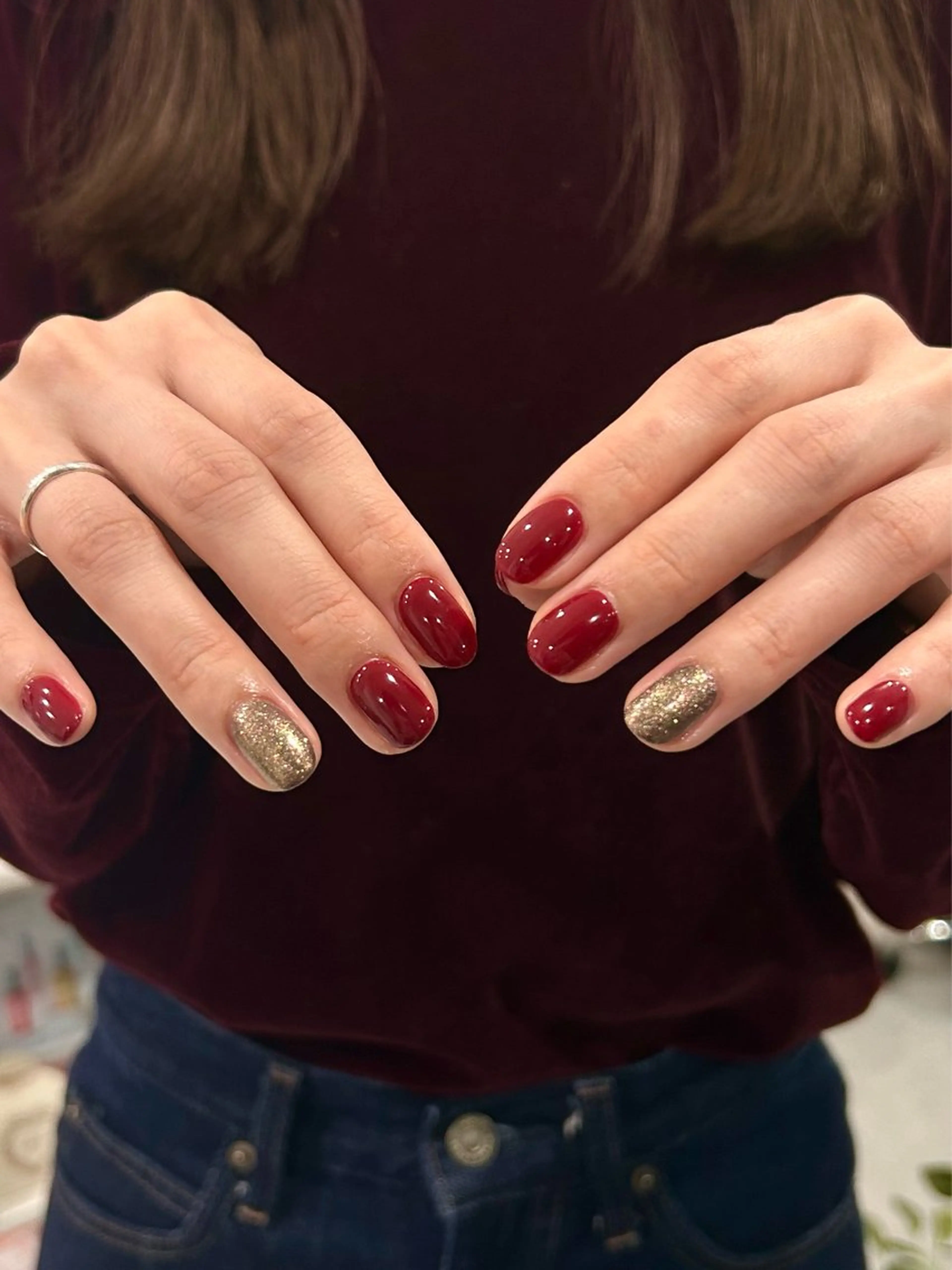 ネイル 冬ネイル クリスマス ハンドネイル RYO /Amourのネイルデザイン