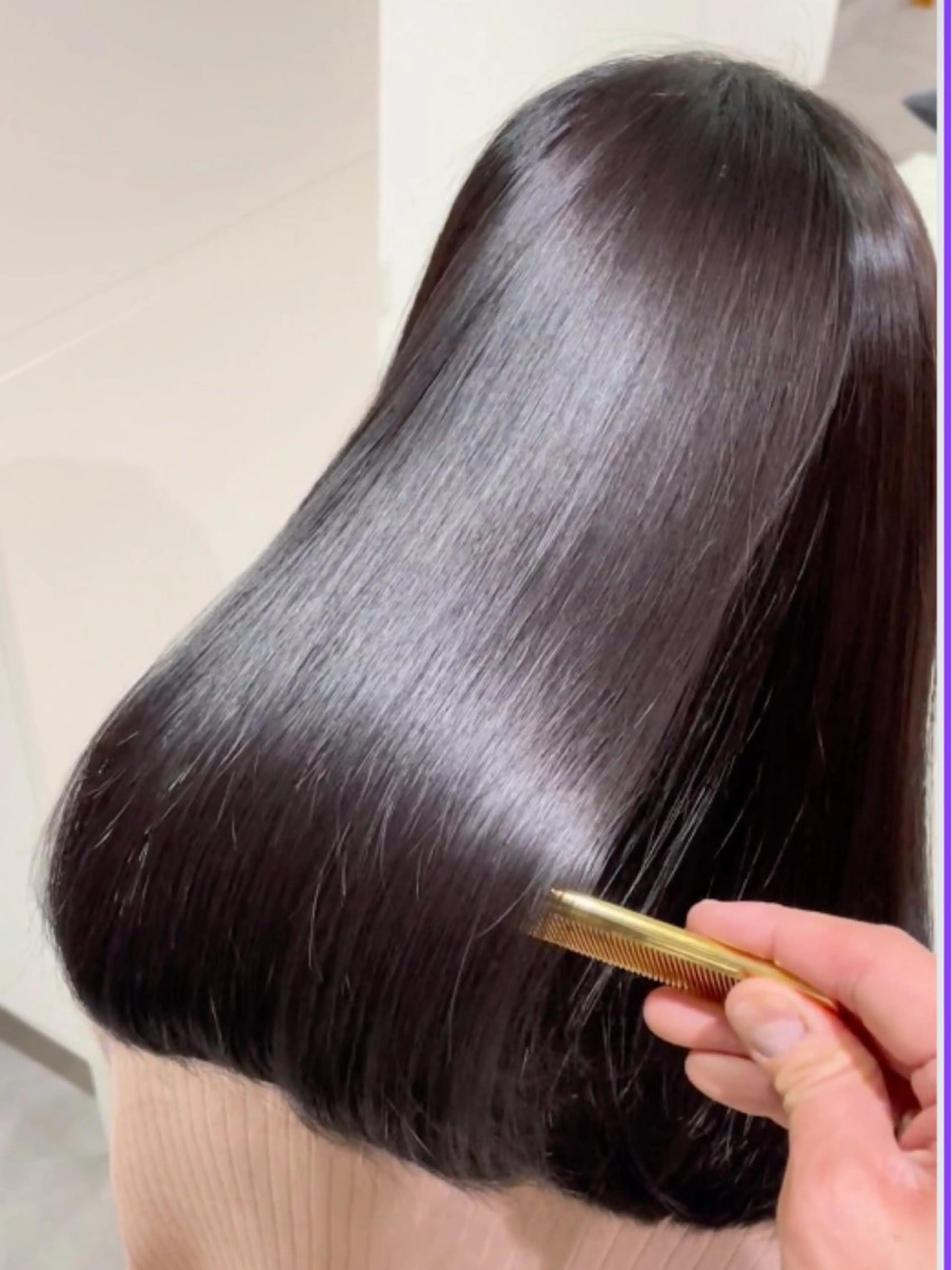 セミロング 縮毛矯正 2195hair所属・塚田 政生のヘアスタイル