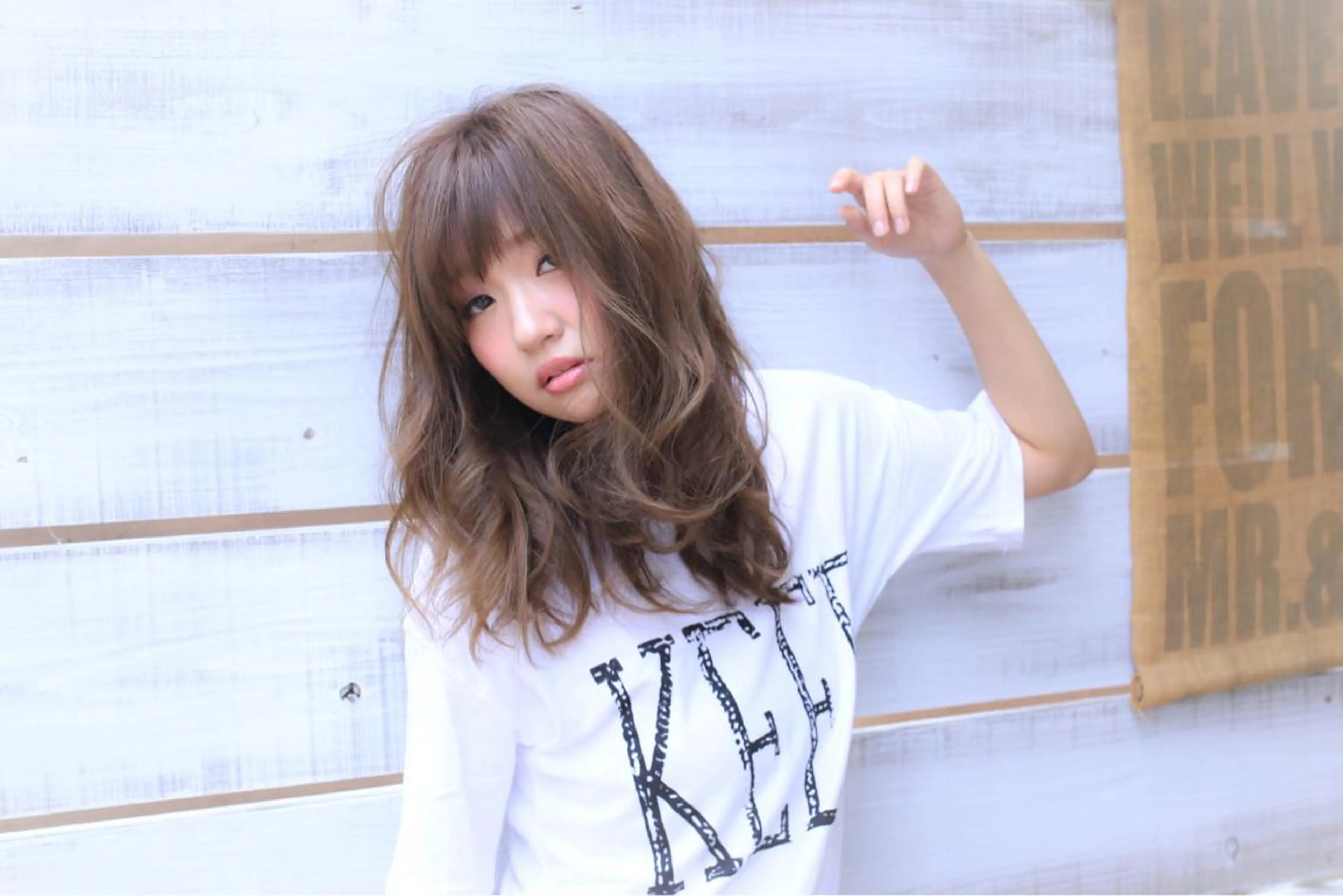 セミロング ☆ハイトーン口コミ◎ WiLL/京橋のヘアスタイル