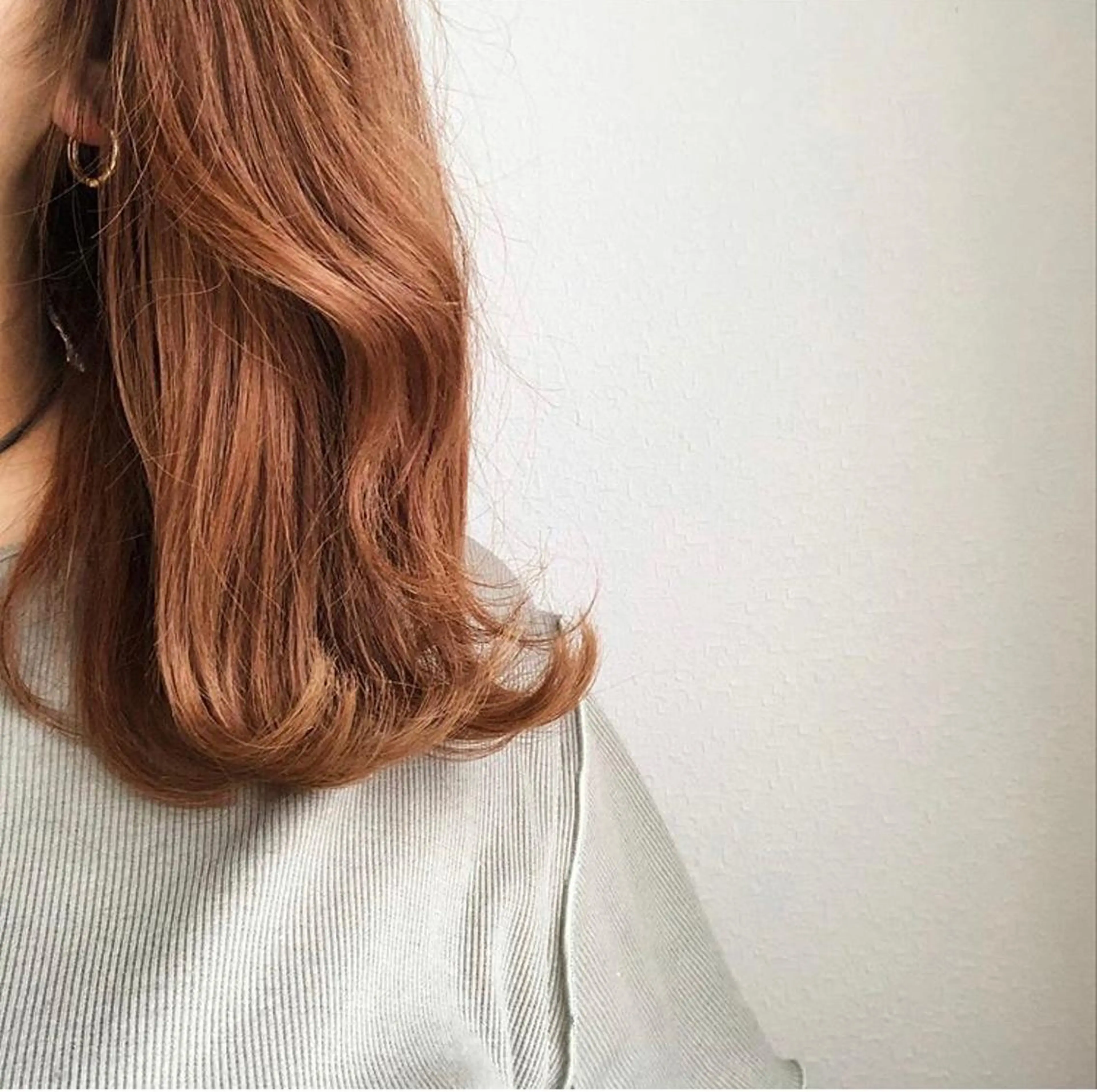 カラー オレンジ i.+sapporo所属・🩶韓国ヘア🩶 くびれ❤︎顔まわりのヘアスタイル