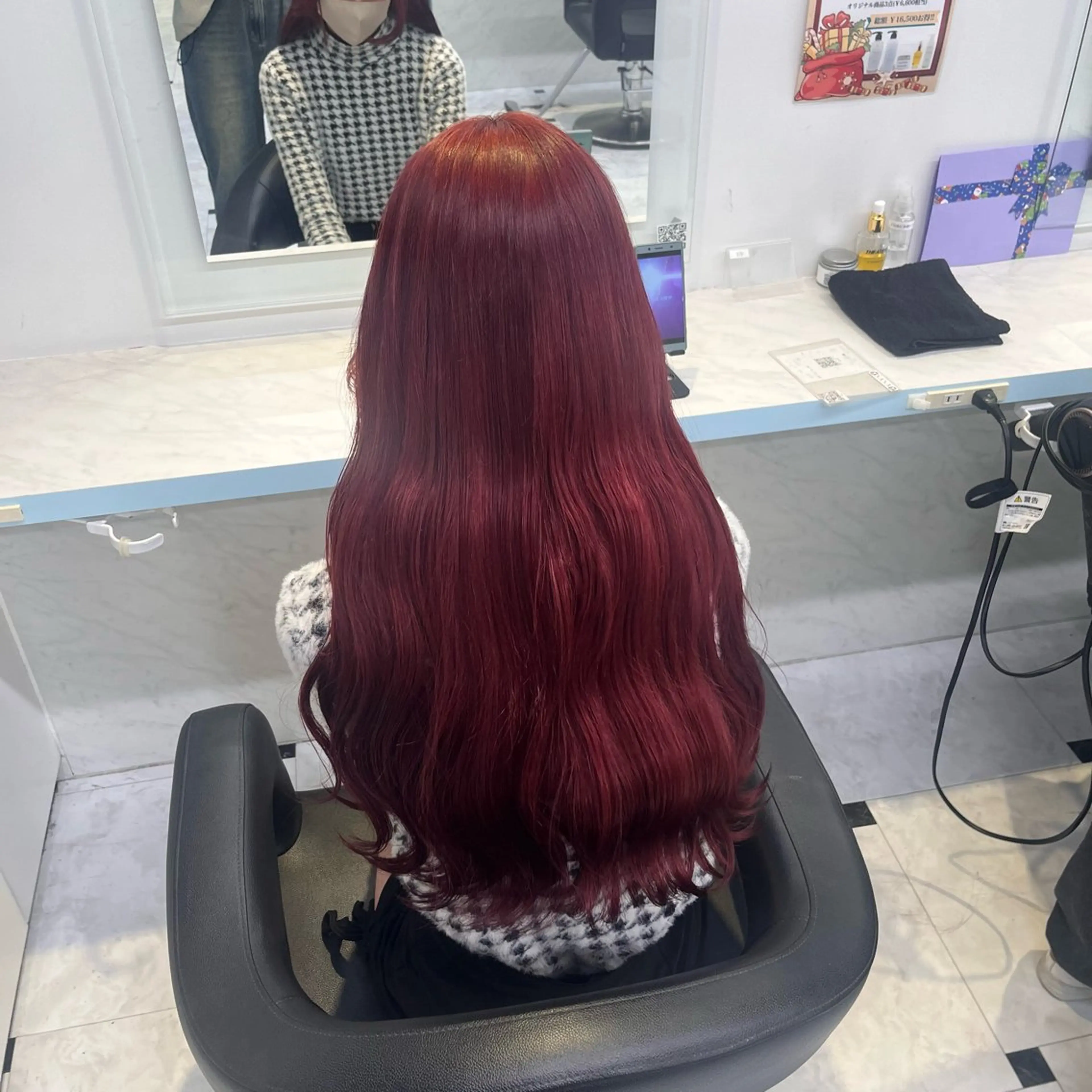 ロング ヘアカラー トリートメント ヘアセット NANA🥀韓国ヘア /レイヤー/暖色🥀のヘアスタイル