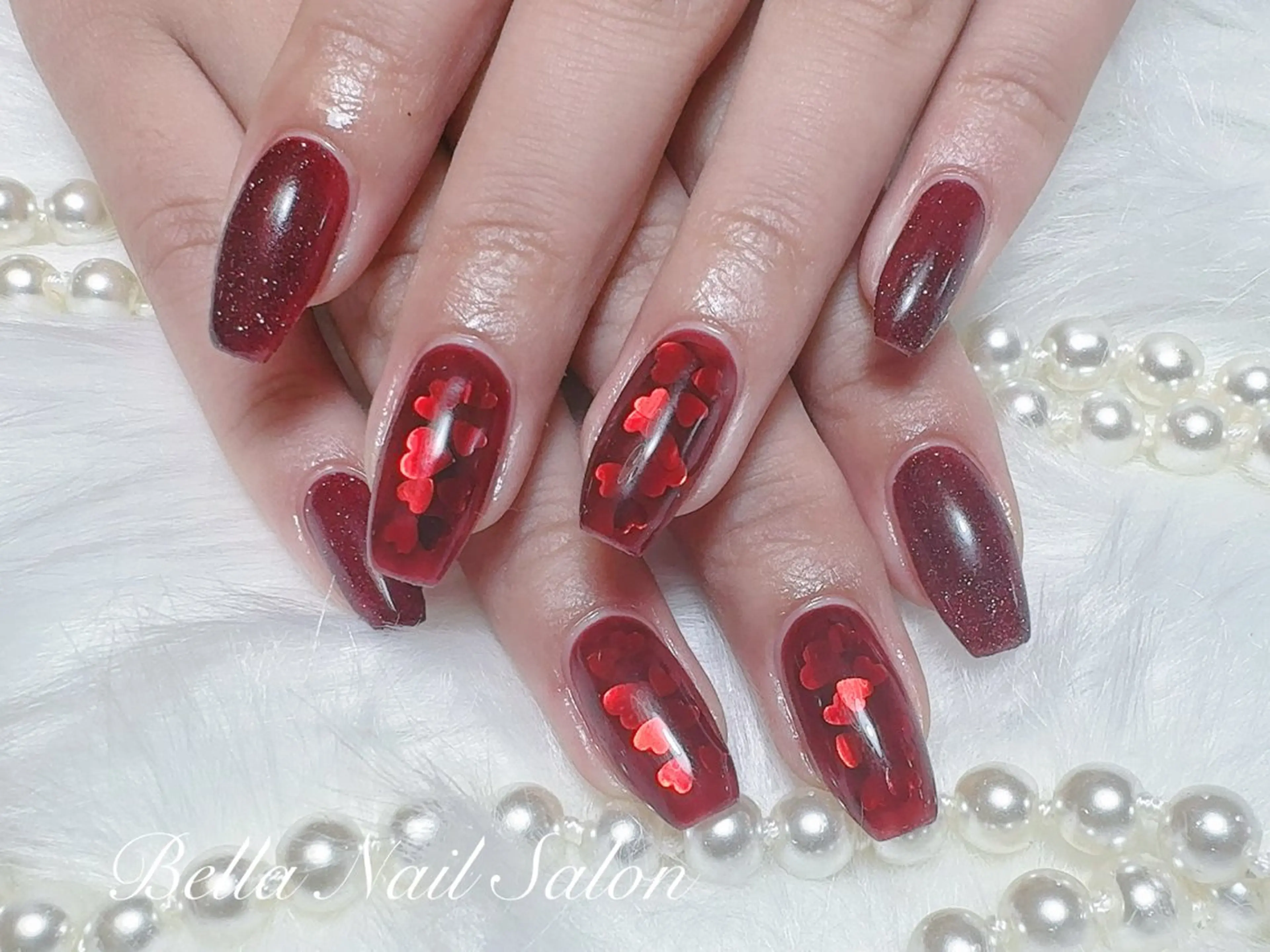 ネイル ハンドネイル Bella Nail Salonパラジェルのネイルデザイン