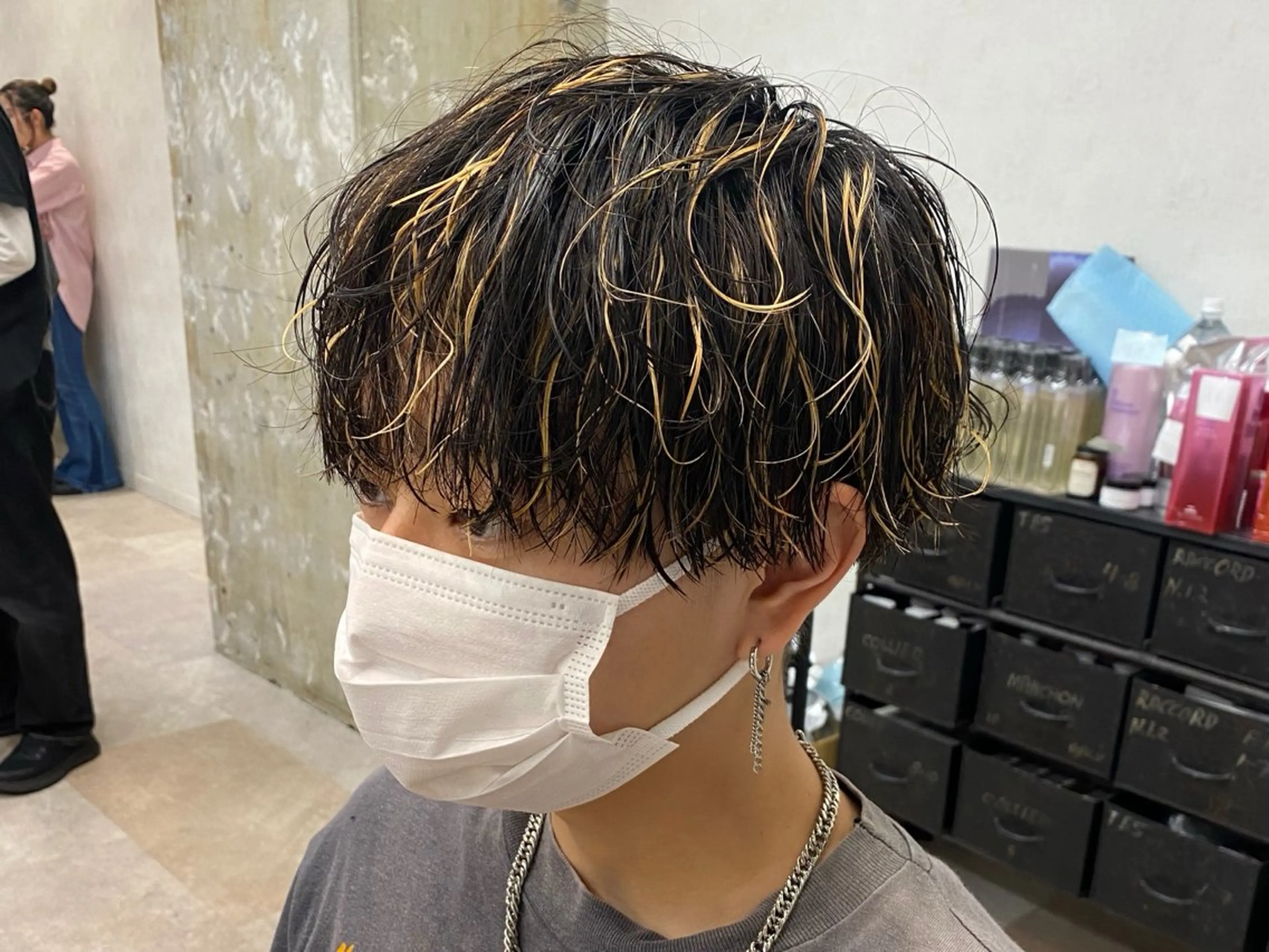 ショート パーマ メンズ カット パーマ ヘアセット 垢抜けメンズパーマ/ かとだいのヘアスタイル