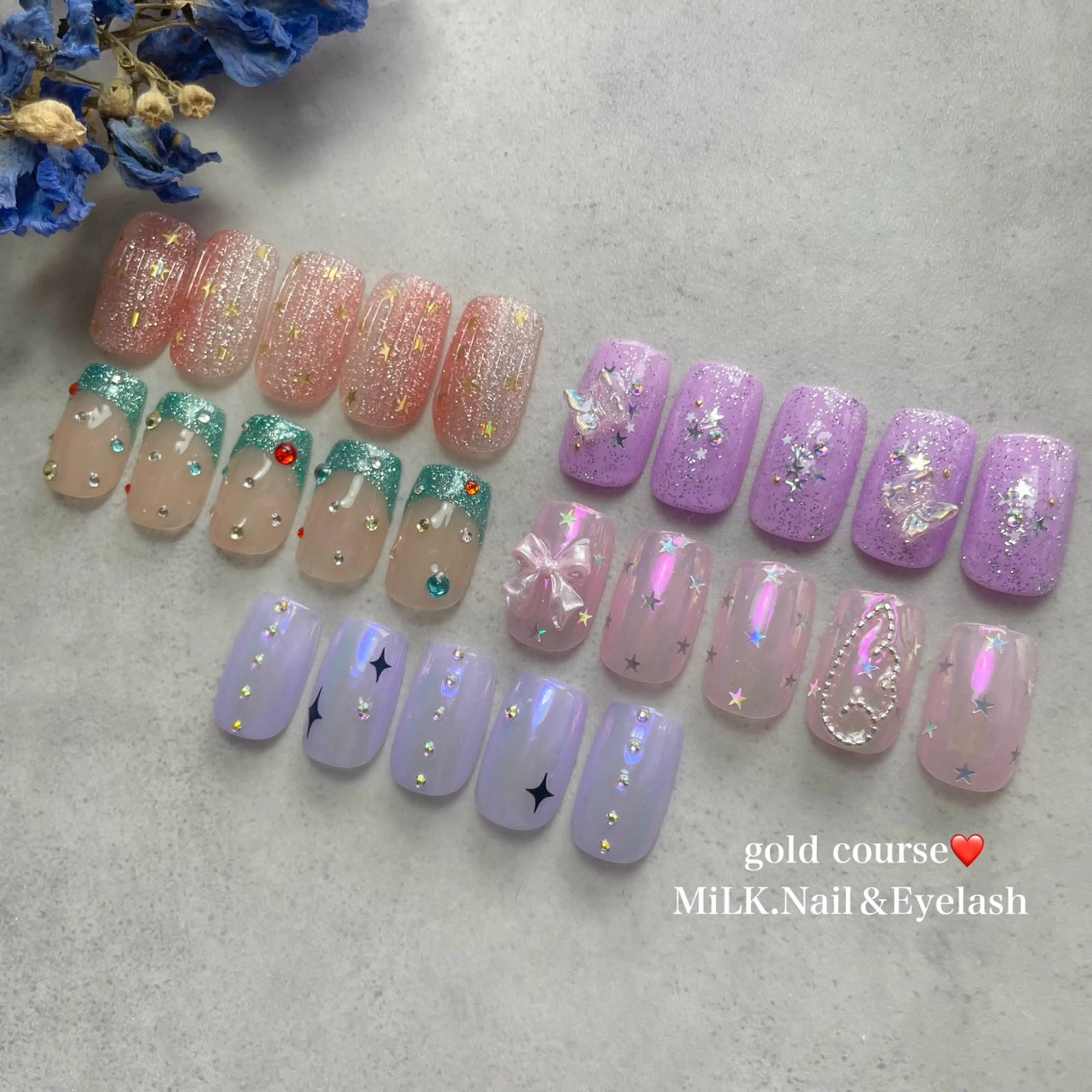 ネイル ゴールド ハンドネイル MiLK.   Nail&Eyelash所属・MiLK. wakaのマツエク・マツパデザイン