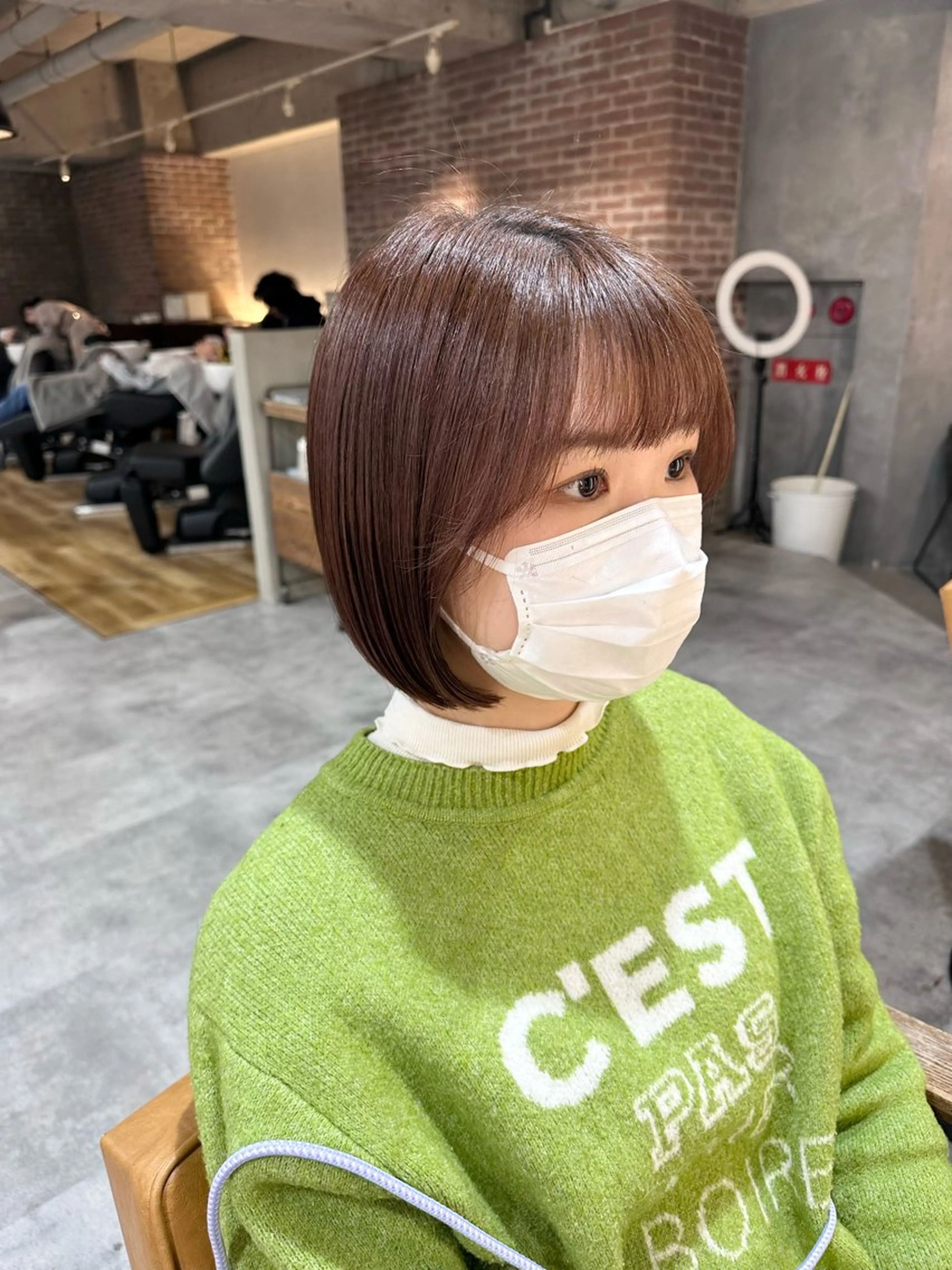ショート カラー ボブ カット ヘアカラー 福崎 真奈のヘアスタイル