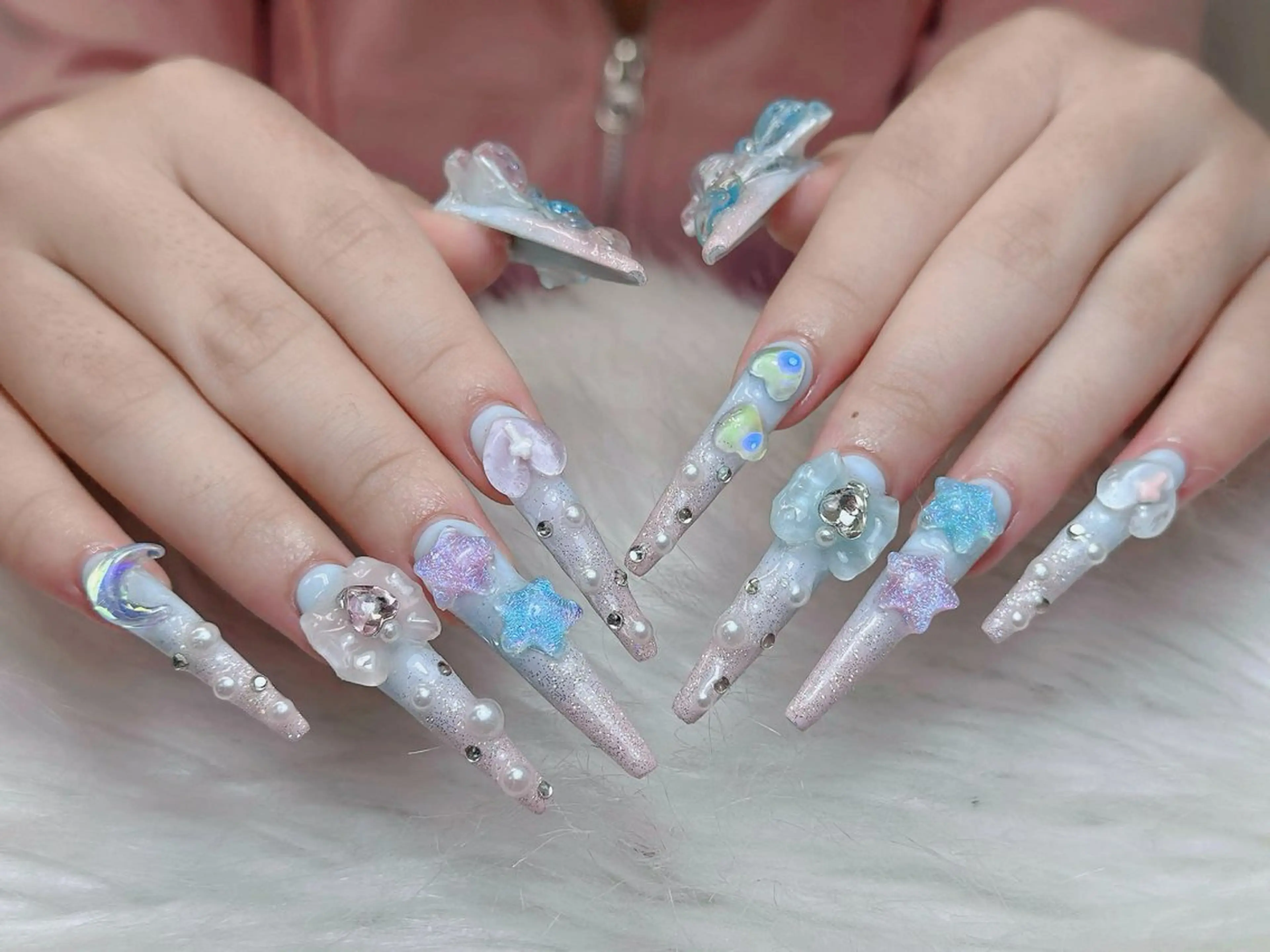 ネイル アートネイル 成人式 ジェルネイル ニュアンスネイル 夏ネイル ハンドネイル Jenn Nail Salonのネイルデザイン