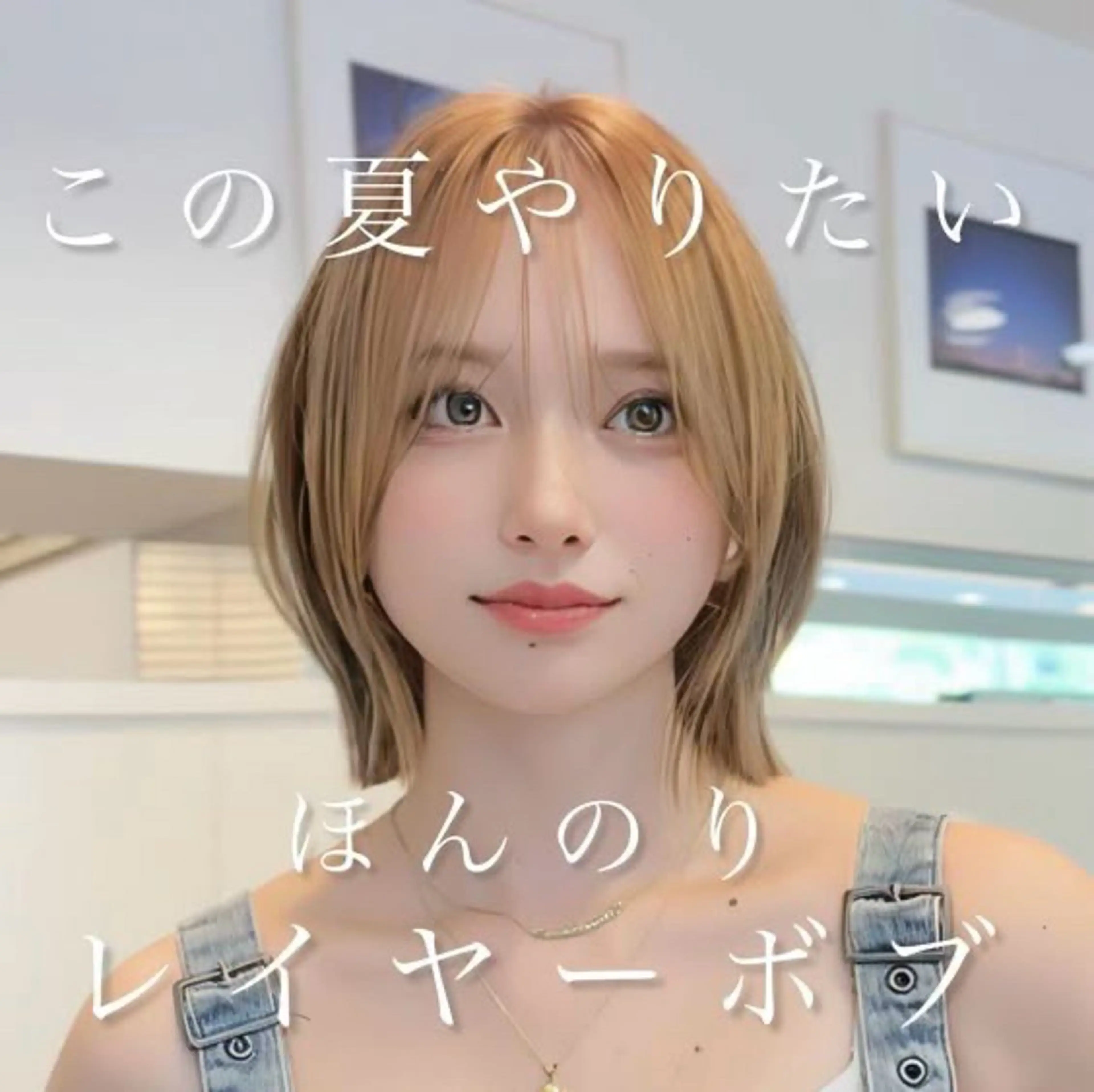 ショート ✨✨綺麗なボブ /ハイライト✨✨のヘアスタイル