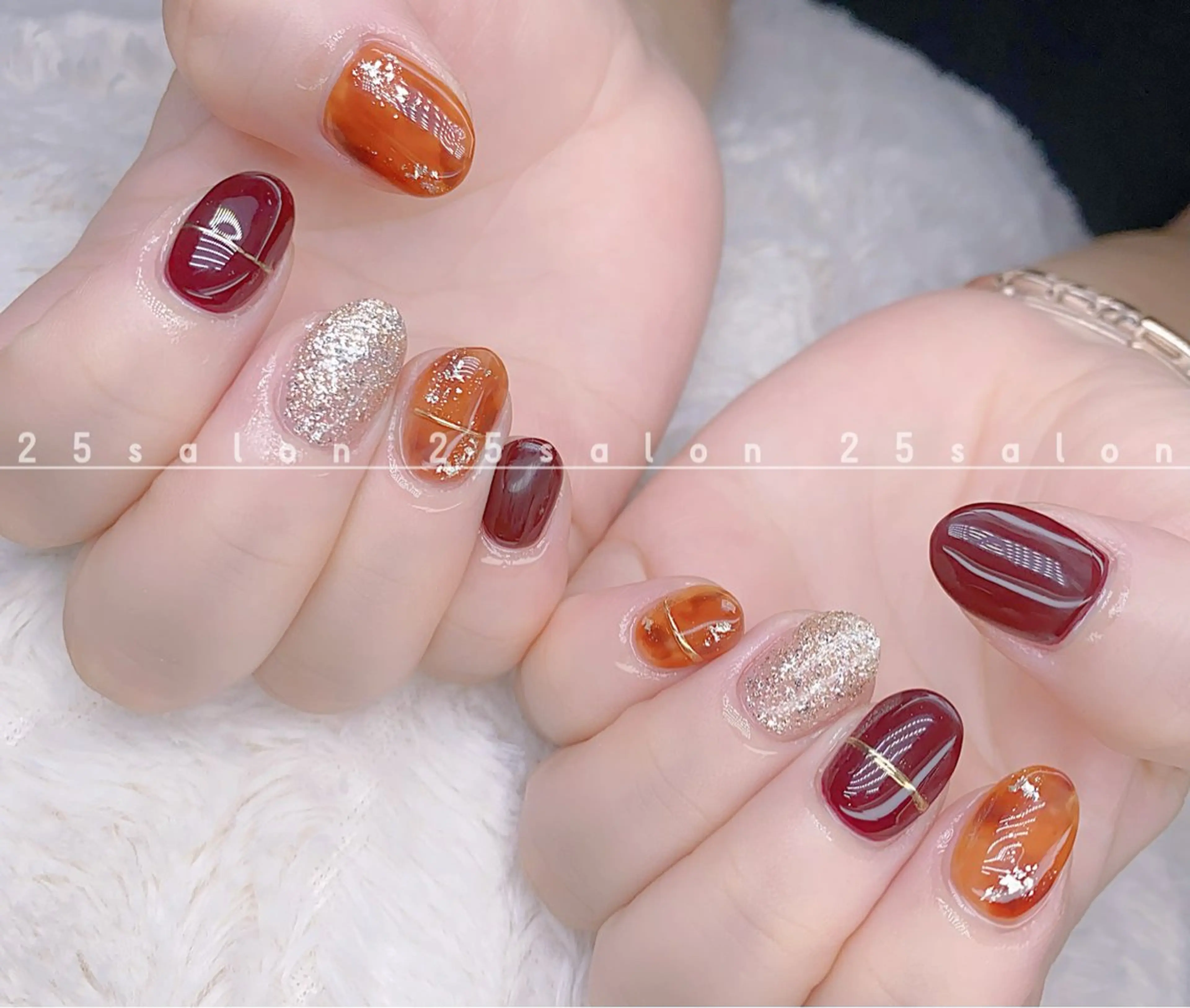 ネイル ジェルネイル 韓国ネイル ニュアンスネイル パラジェル ワンホンネイル 2 5のマツエク・マツパデザイン