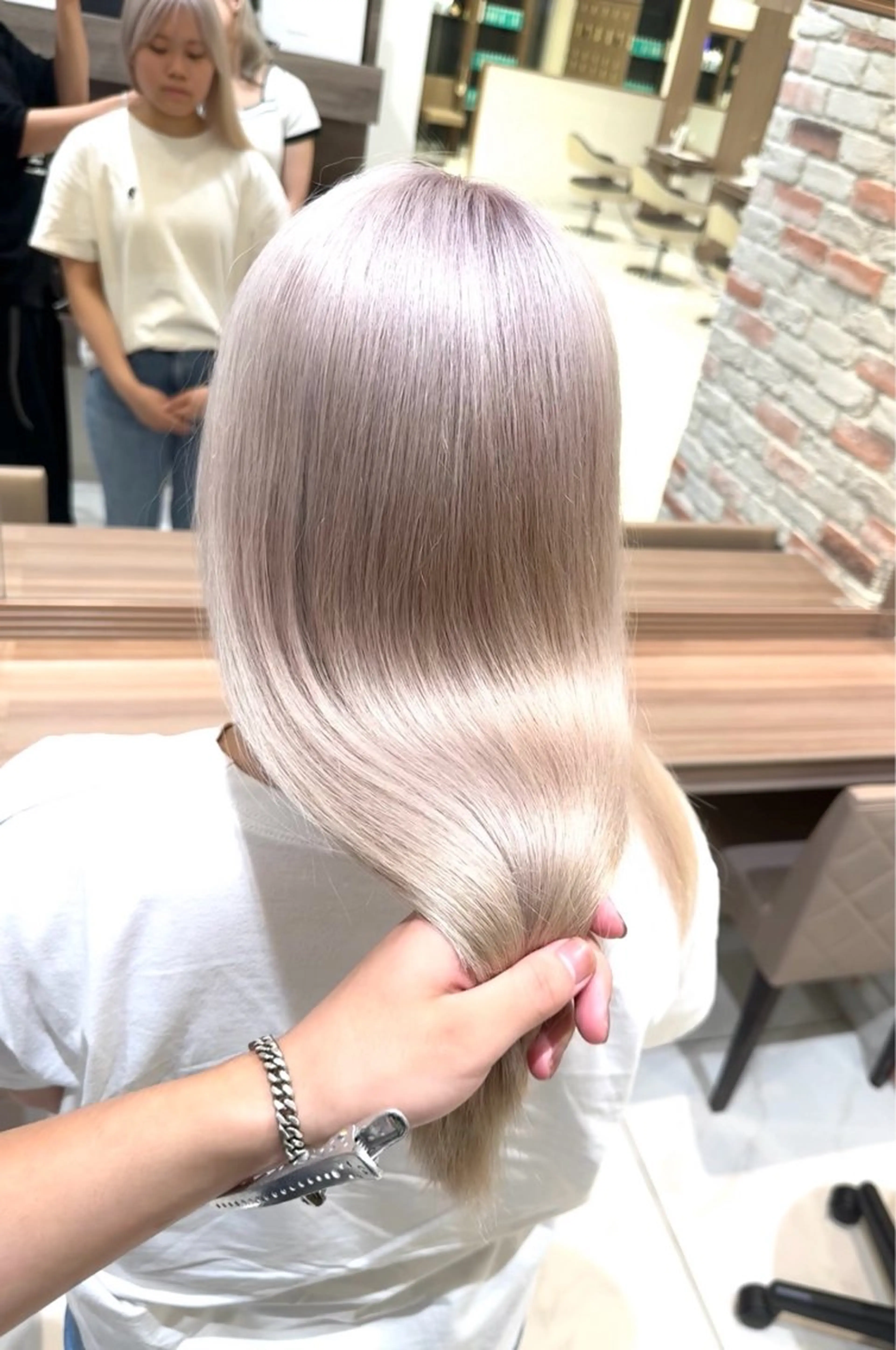 ロング カラー カット ヘアカラー 菊池 遼/透明感 /韓国レイヤー/艶感のヘアスタイル