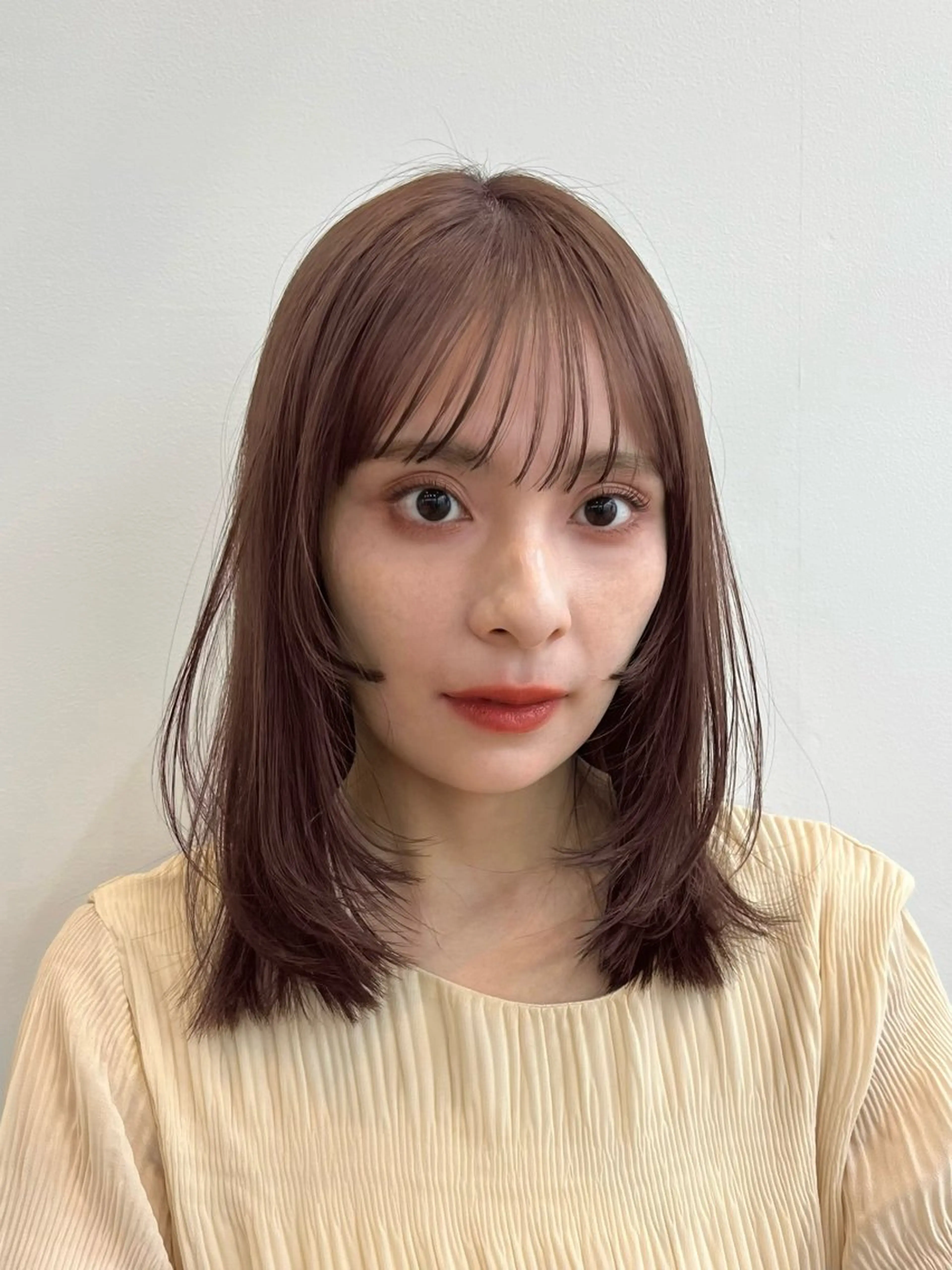 セミロング 🫧レイヤー/暖色 /ベージュMAI🫧のヘアスタイル