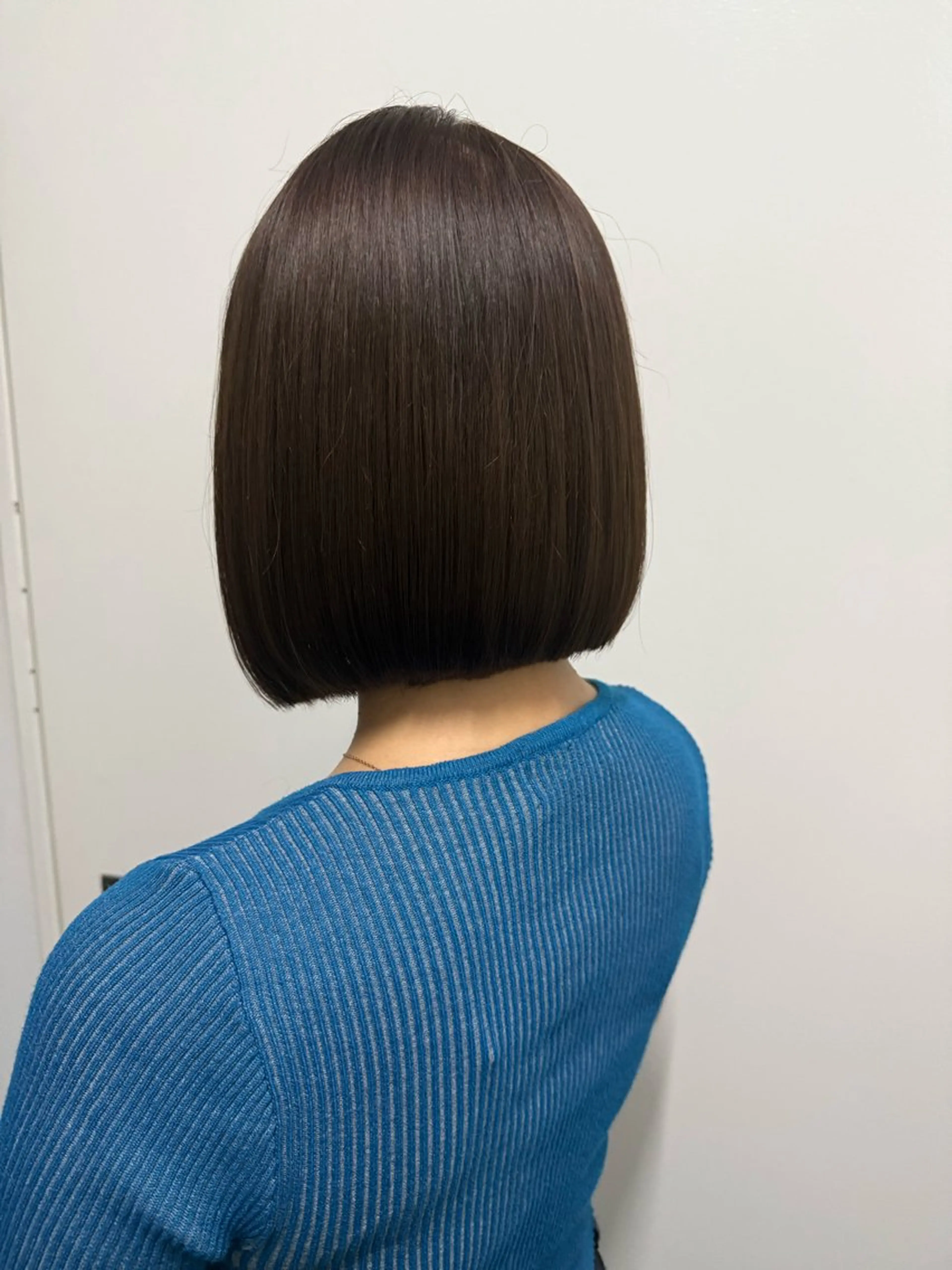 ミディアム ボブ カット ヘアカラー トリートメント HAZEL 博多所属・SHIORI/ 博多美容室のヘアスタイル