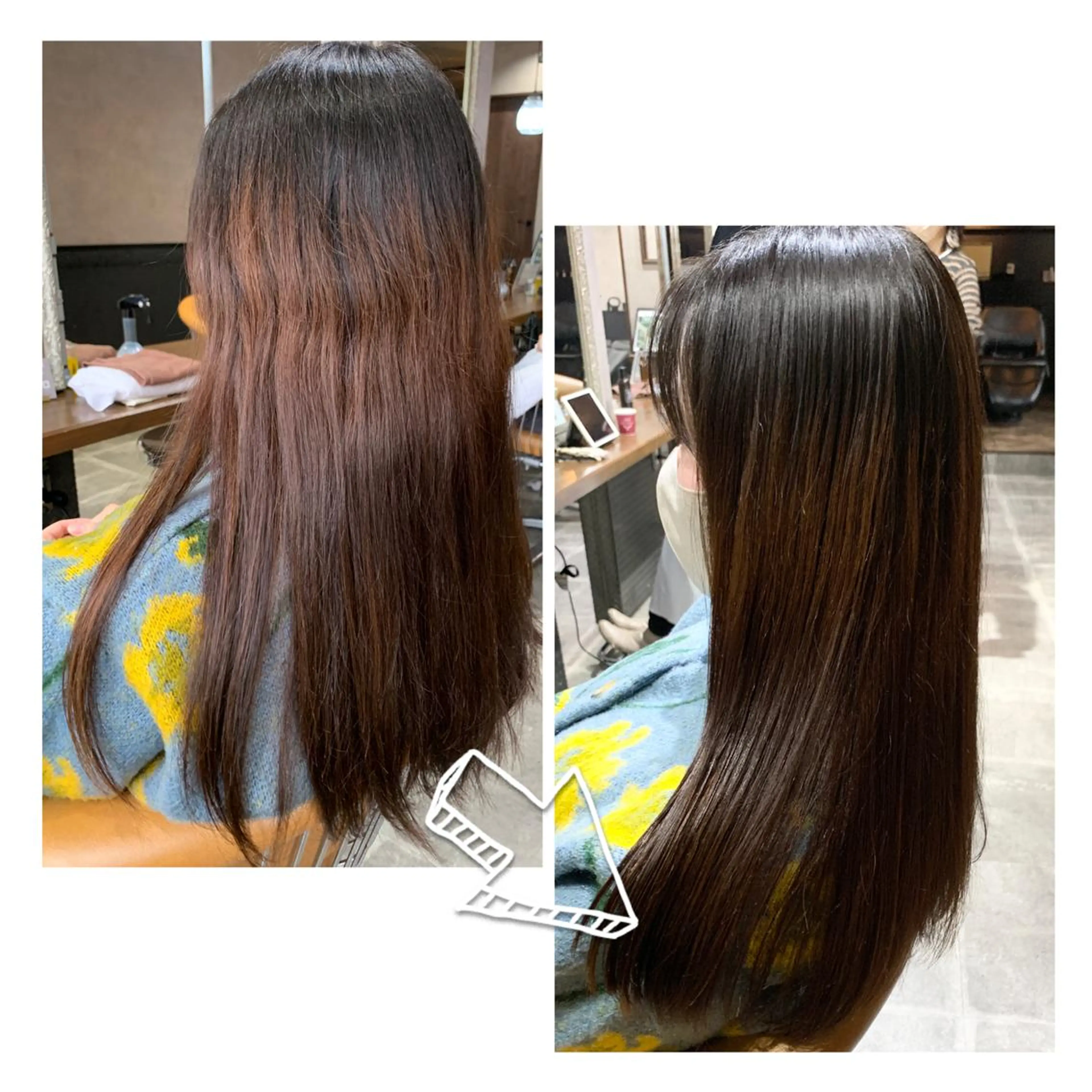 ロング enx天王町店 伊藤　愛央のヘアスタイル