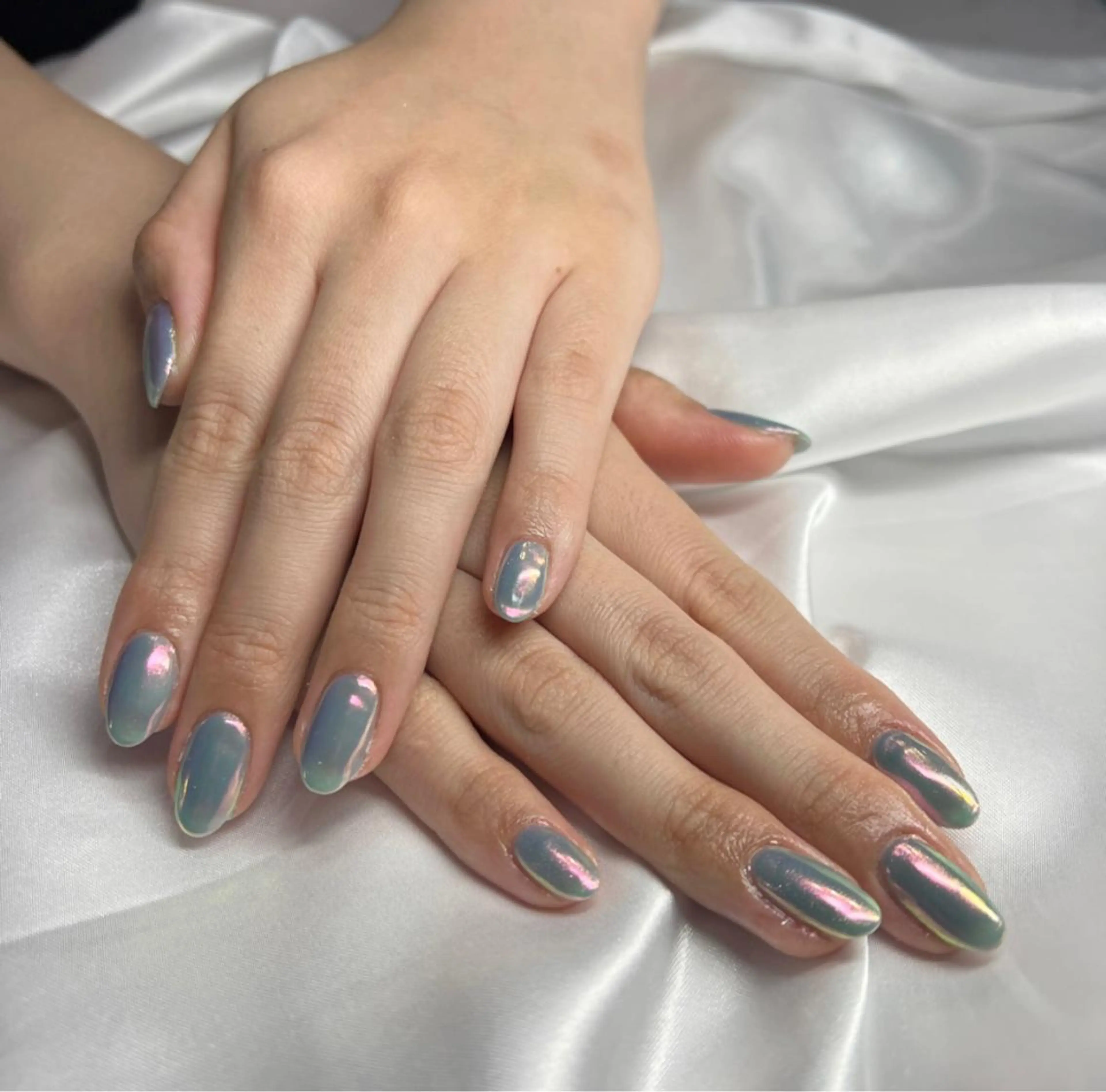 ネイル オーロラネイル フレンチネイル マグネットネイル ミラーネイル ワンカラーネイル LeaLea nails.のネイルデザイン