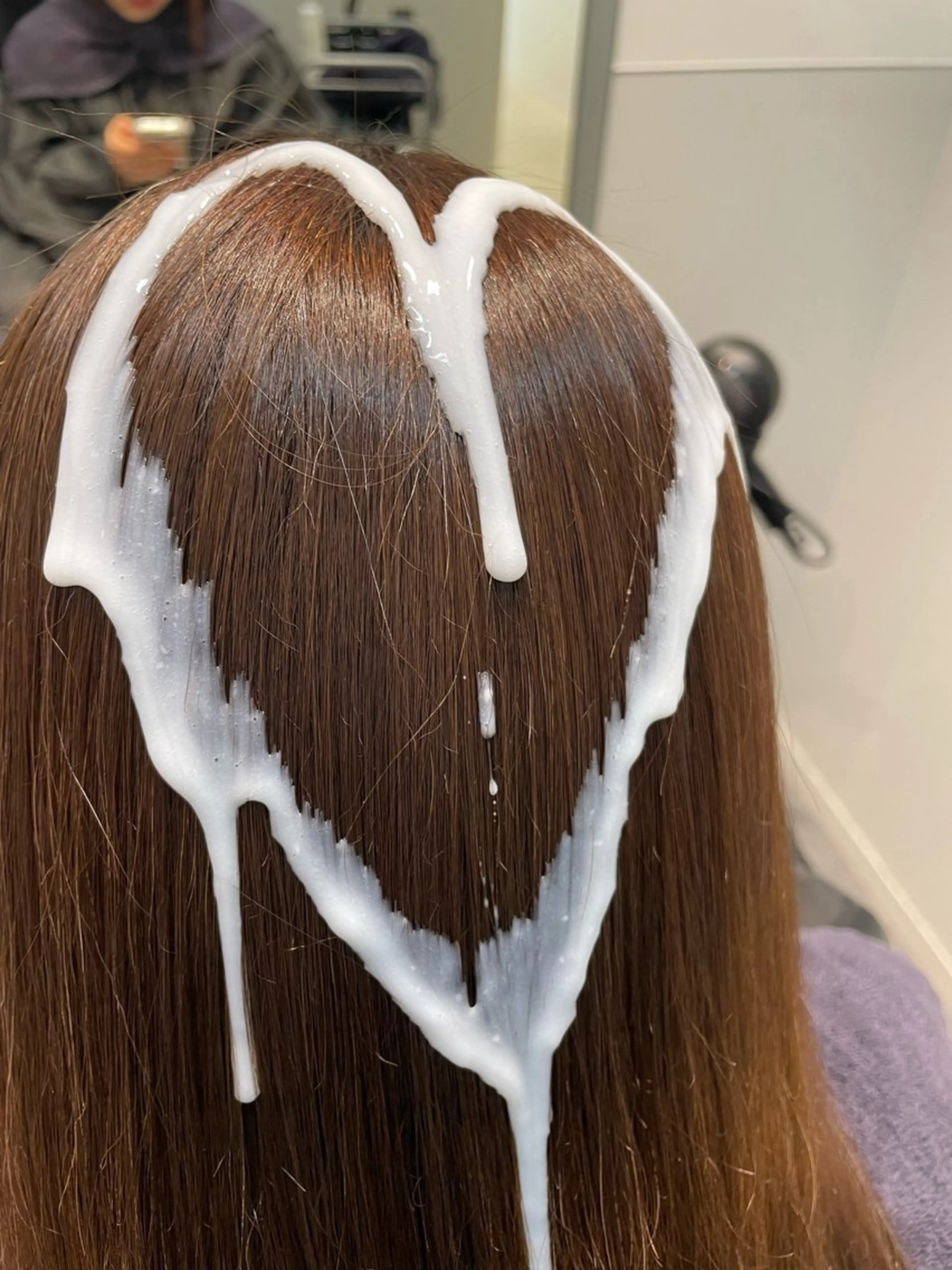 セミロング カット 縮毛矯正 トリートメント share salon higashi umeda所属・林 時也のヘアスタイル