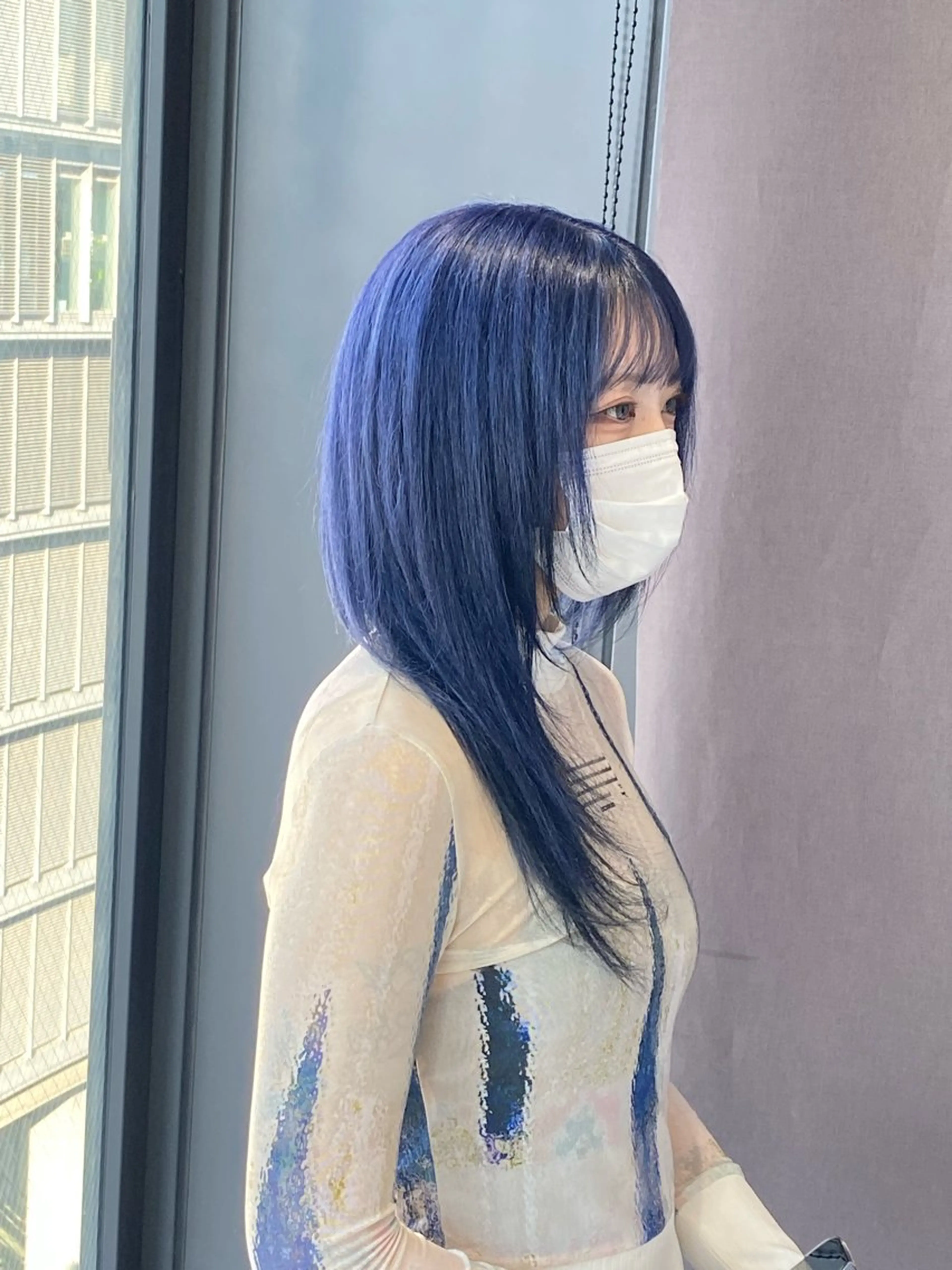 セミロング カラー バレイヤージュ ブリーチ ハイライトカラー インナーカラー ハイライト CS made by SHACHU 栄所属・栄 エクステ職人 Katsuma♔.ﾟのヘアスタイル