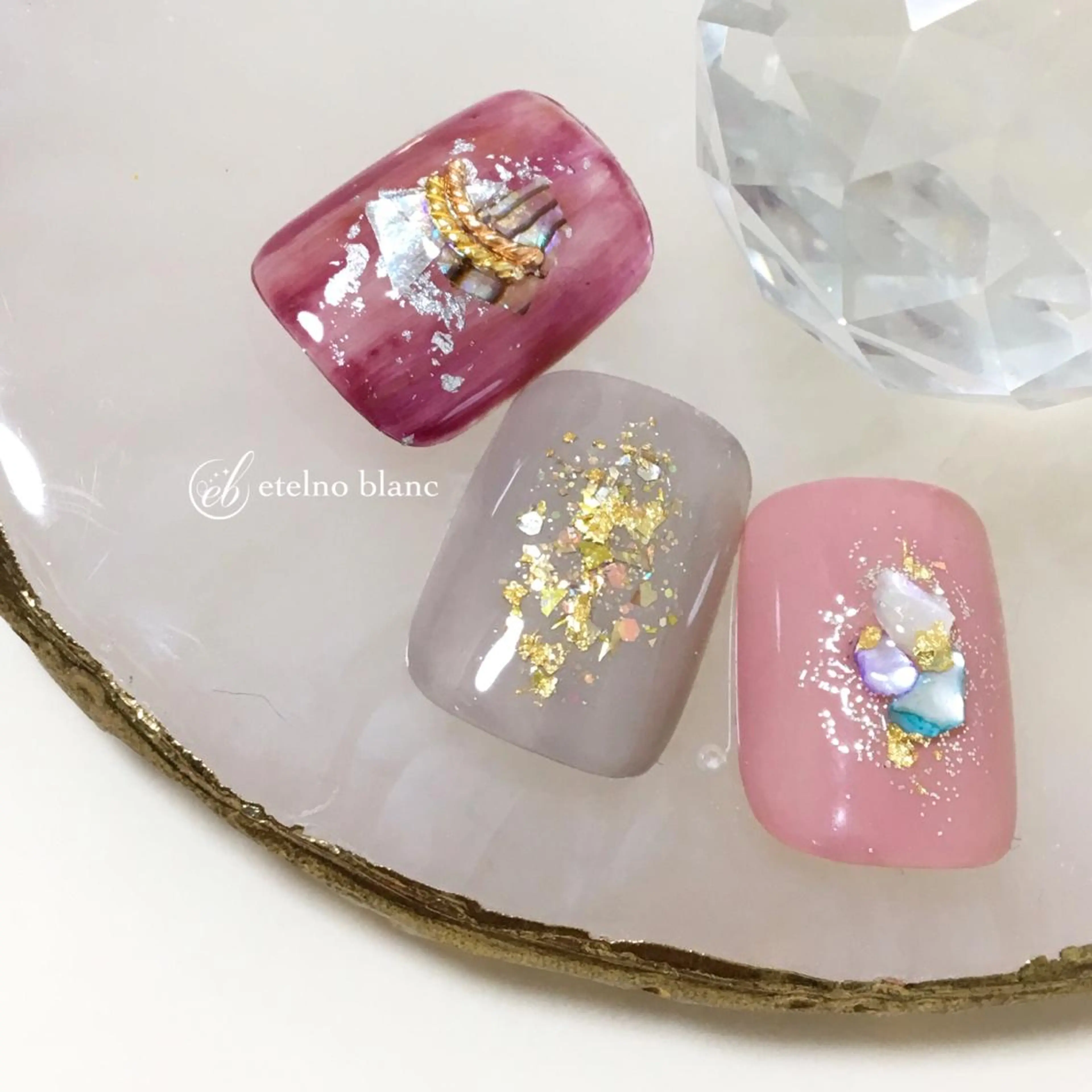 ネイル etelno blanc中目黒のネイルデザイン