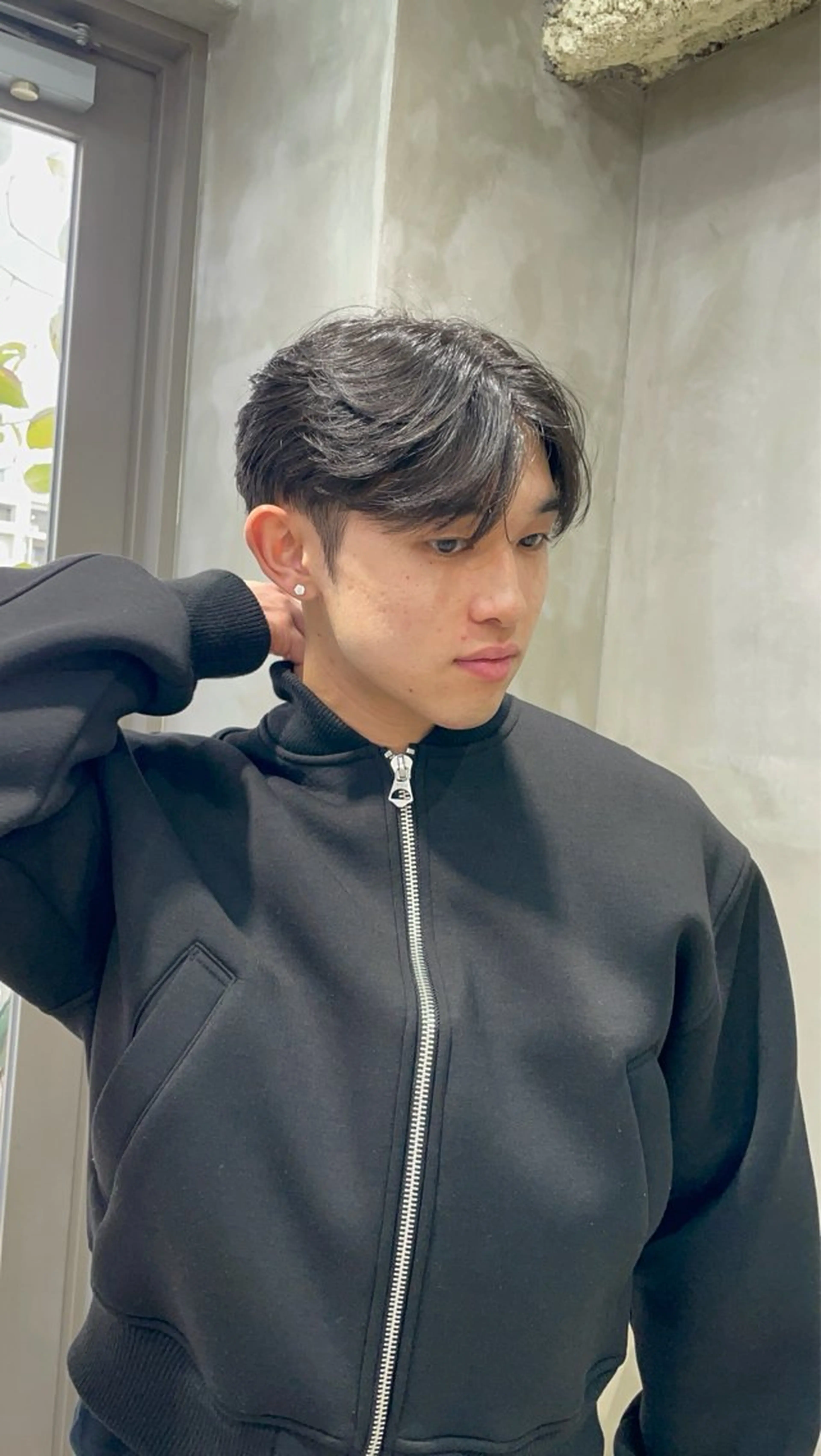 メンズ センターパート カット the path Seiyaのヘアスタイル
