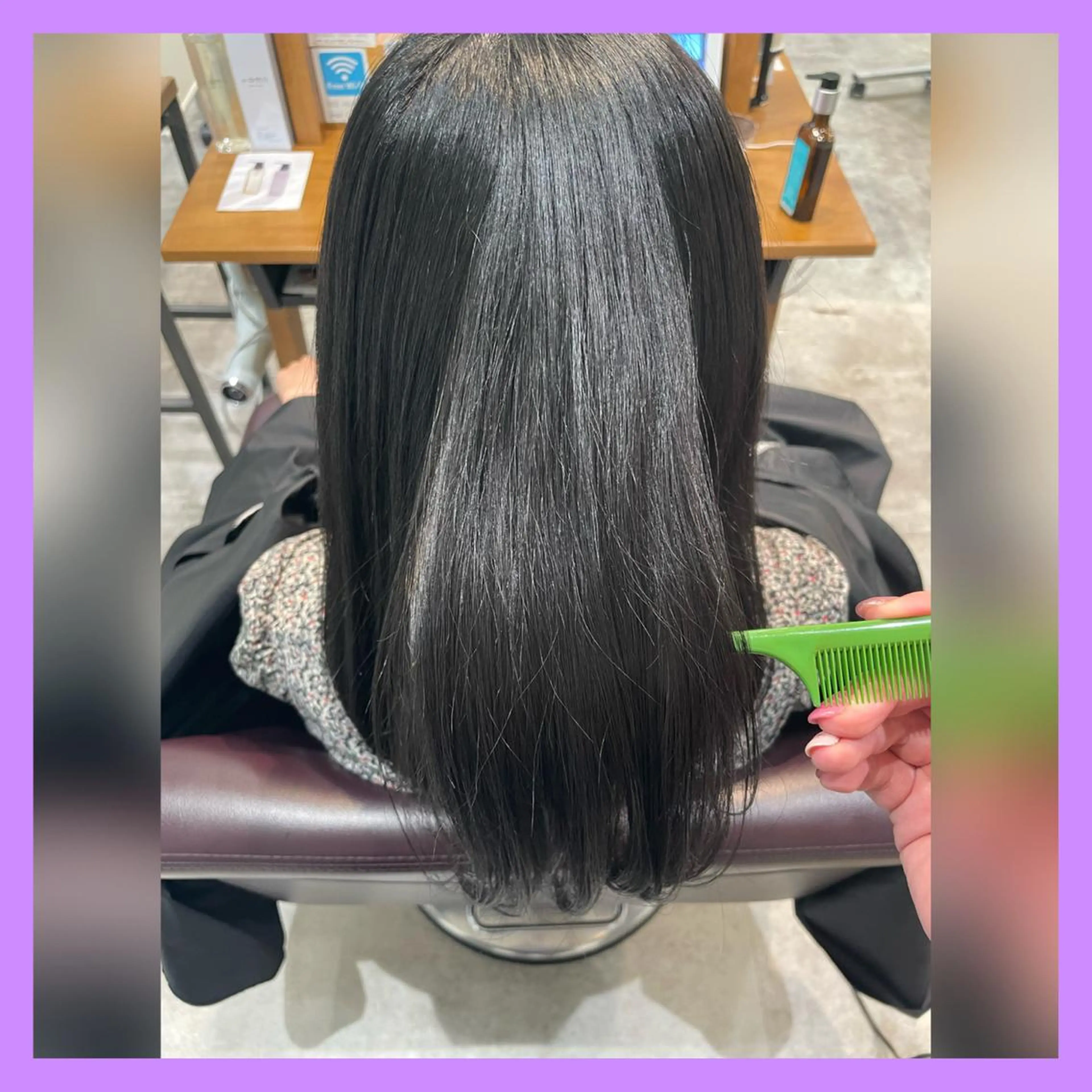カット✂️＋縮毛矯正＋オージュア4STEPトリートメントの写真