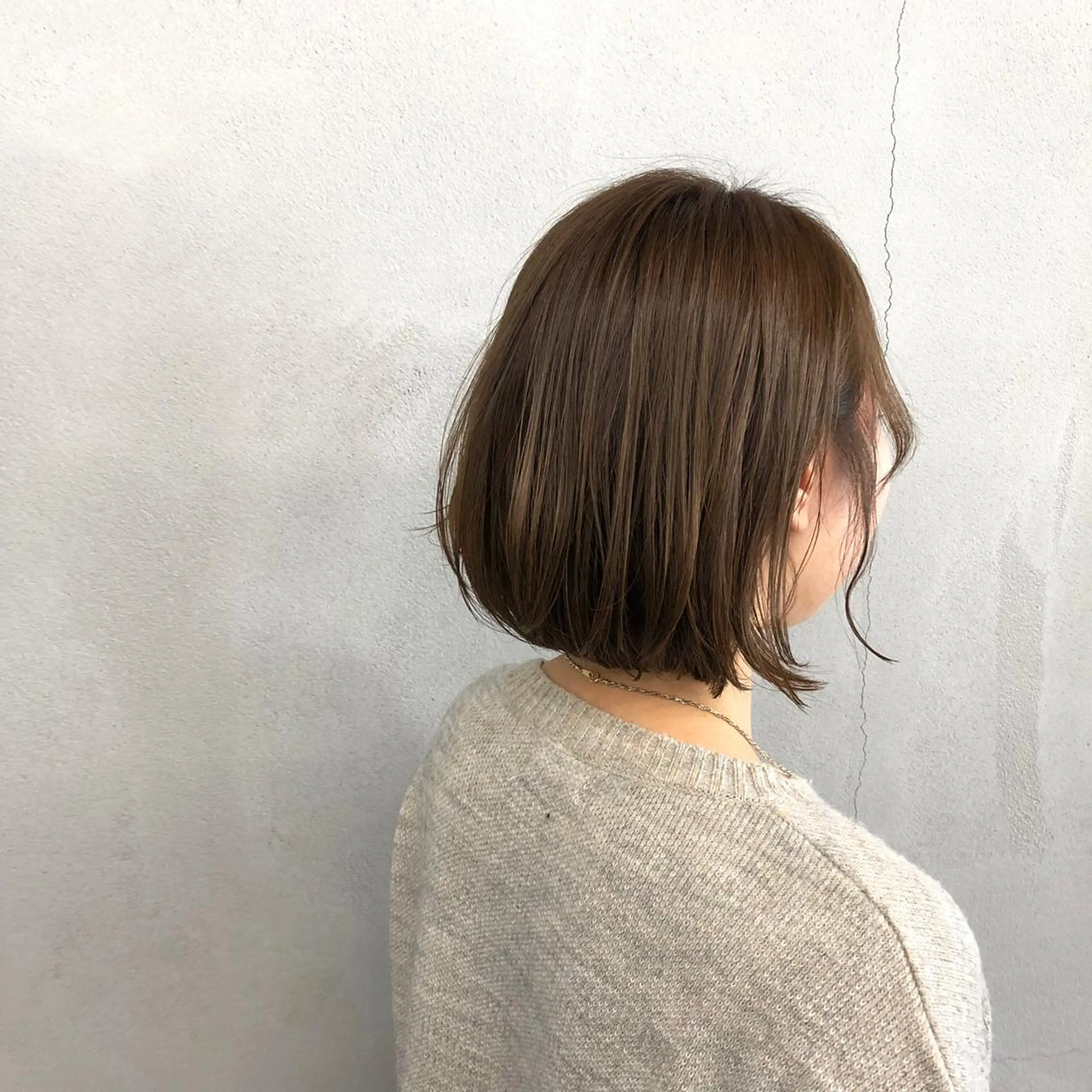 ショート カラー ボブ カット ヘアカラー トリートメント ボブ/ショート/ 白髪染め/メンズ葛西のヘアスタイル