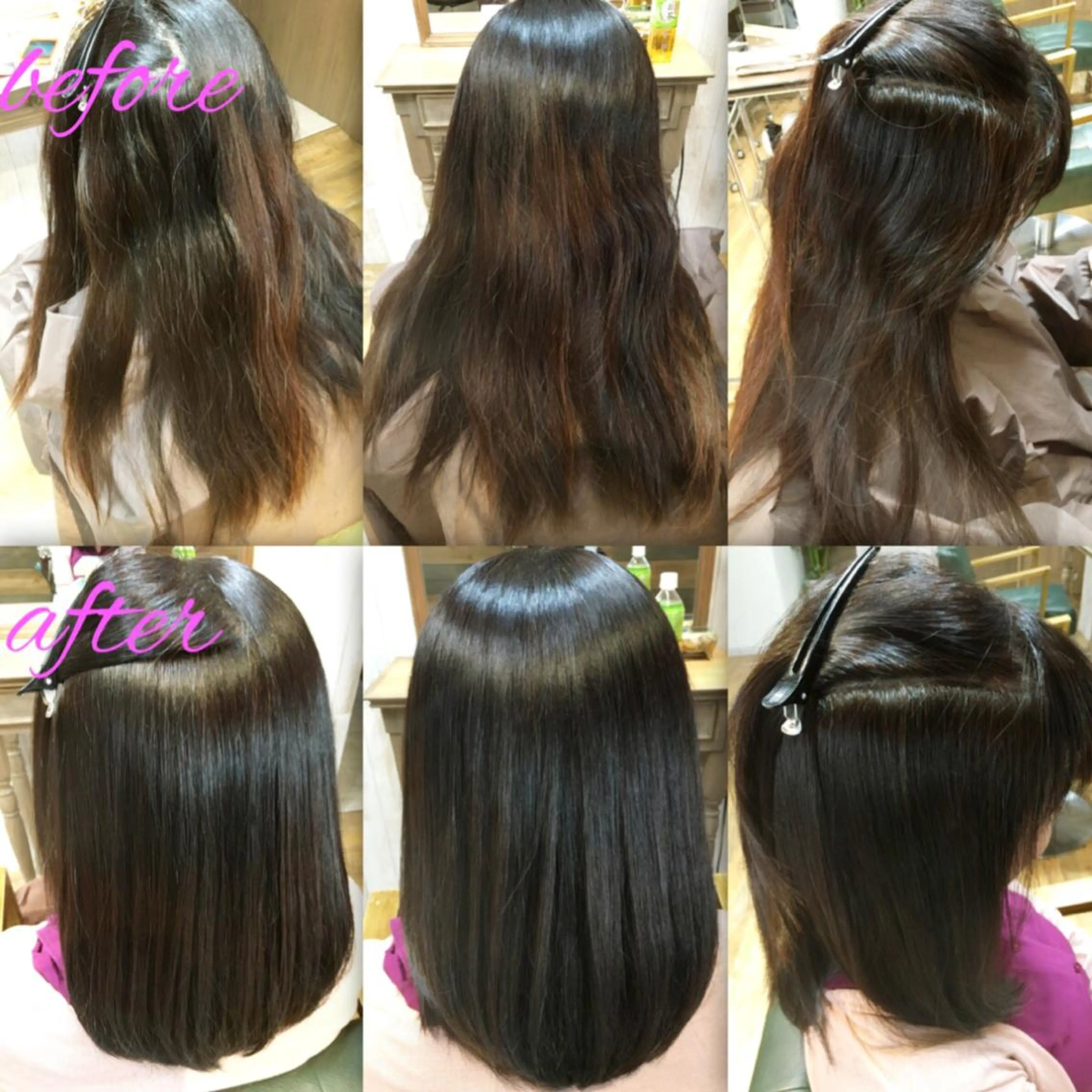 セミロング カラー パーマ ストレートパーマ カット ヘアカラー 縮毛矯正 縮毛矯正とパーマは お任せ/デサキ🍥のヘアスタイル